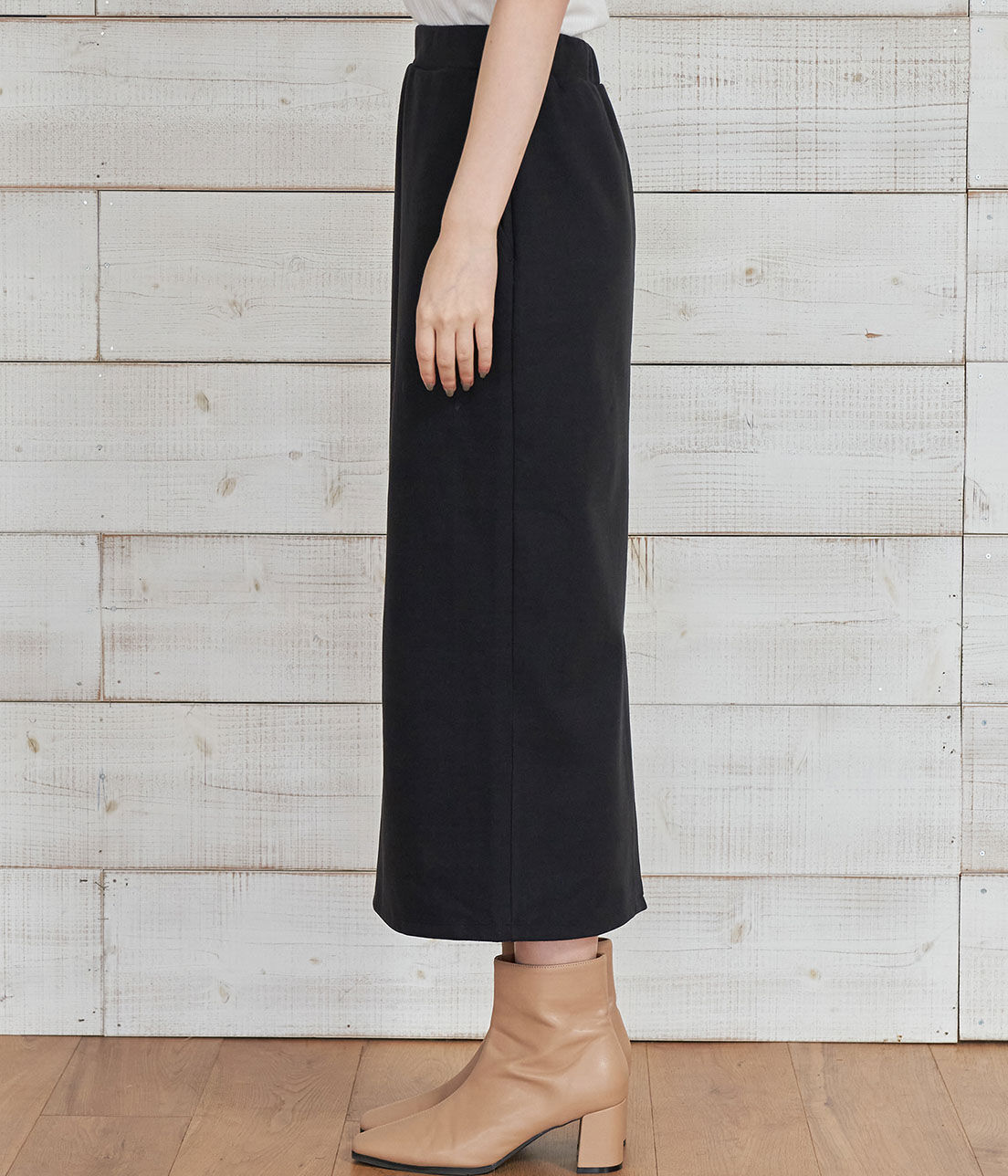 VIS「【WEB限定Lサイズ】【セットアップ対応】エコスエードポンチタイトスカート」|スカート|
