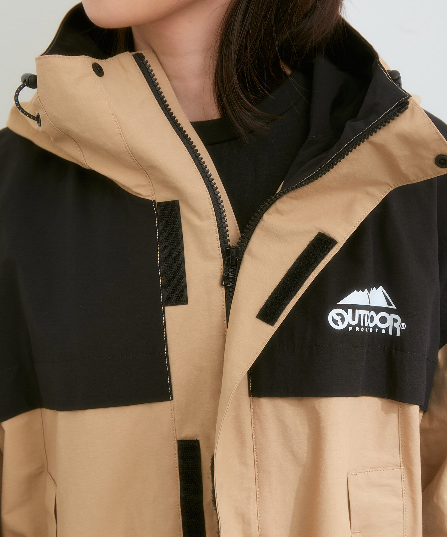 VIS「【OUTDOOR PRODUCTSコラボ】【洗濯可】オーバーサイズマウンテンパーカー」|アウトドア|