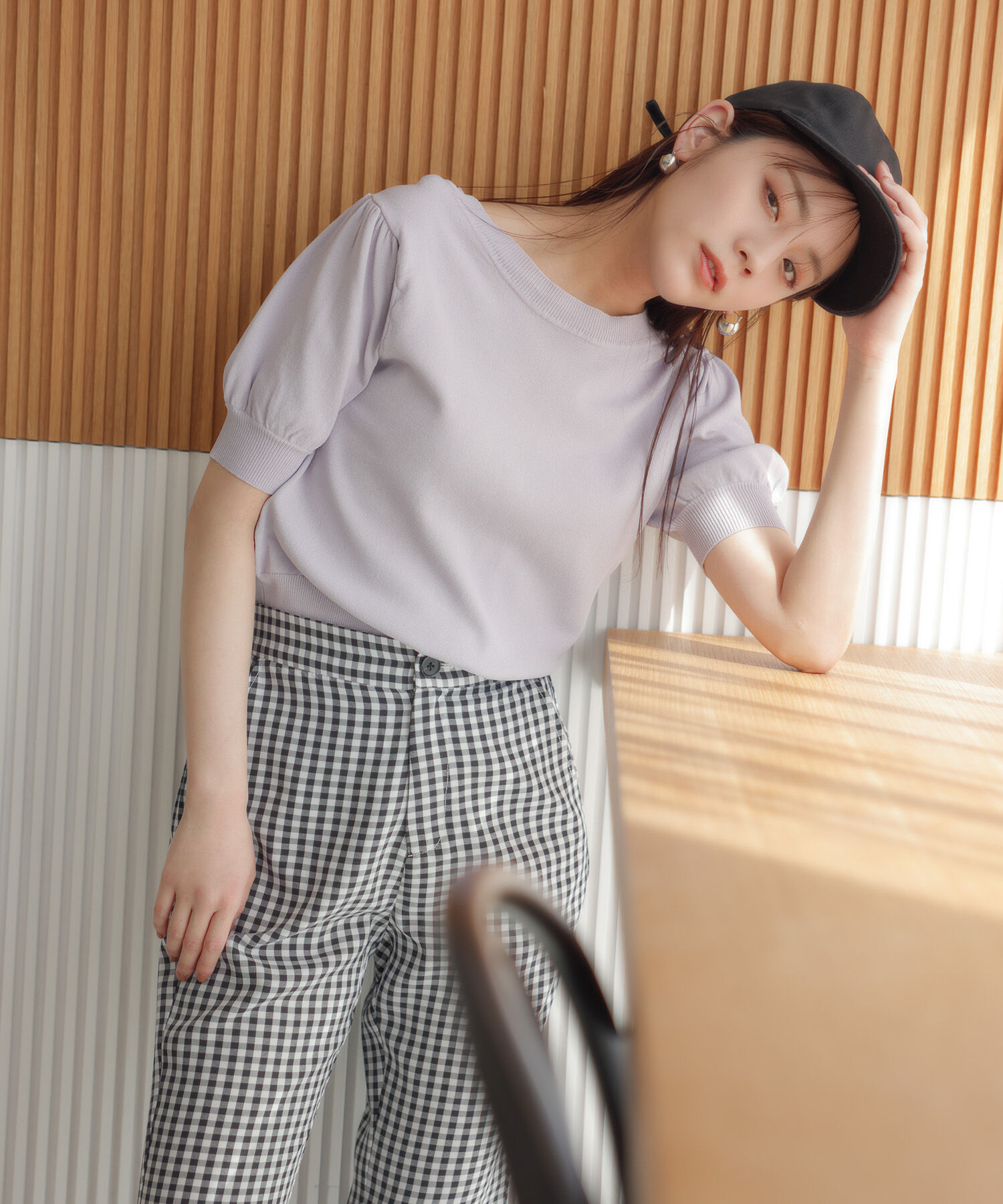 vis-a-vis「【WEB限定】前後2WAYレースコンビニット」|ニット・セーター|