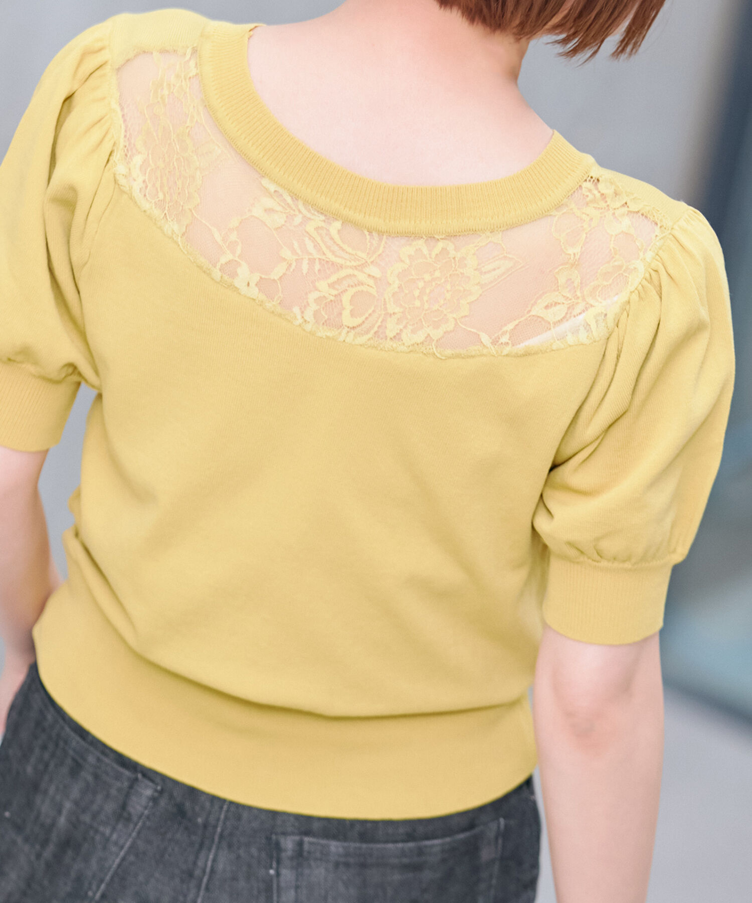 vis-a-vis「【WEB限定】前後2WAYレースコンビニット」|ニット・セーター|