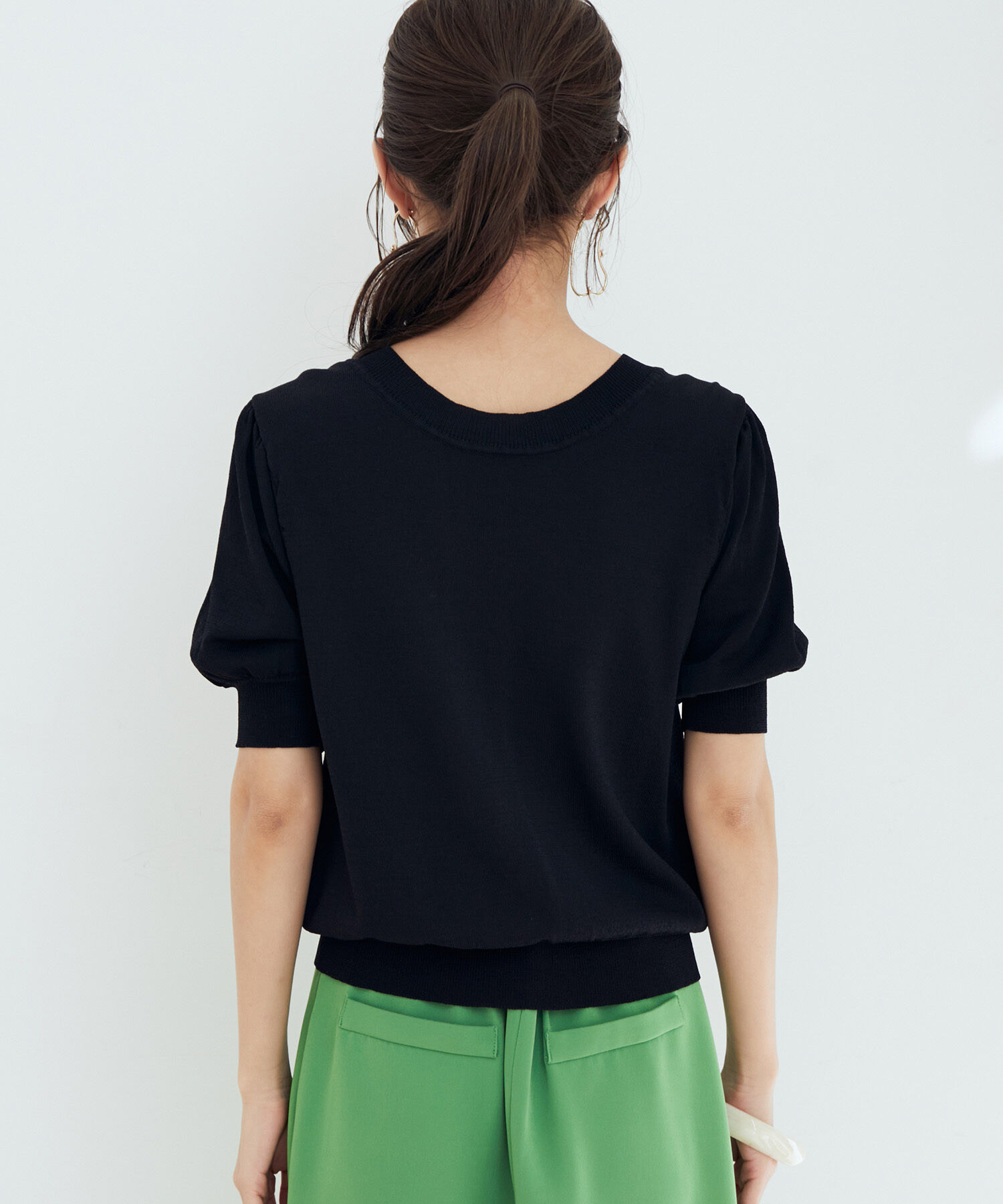 vis-a-vis「【WEB限定】前後2WAYレースコンビニット」|ニット・セーター|