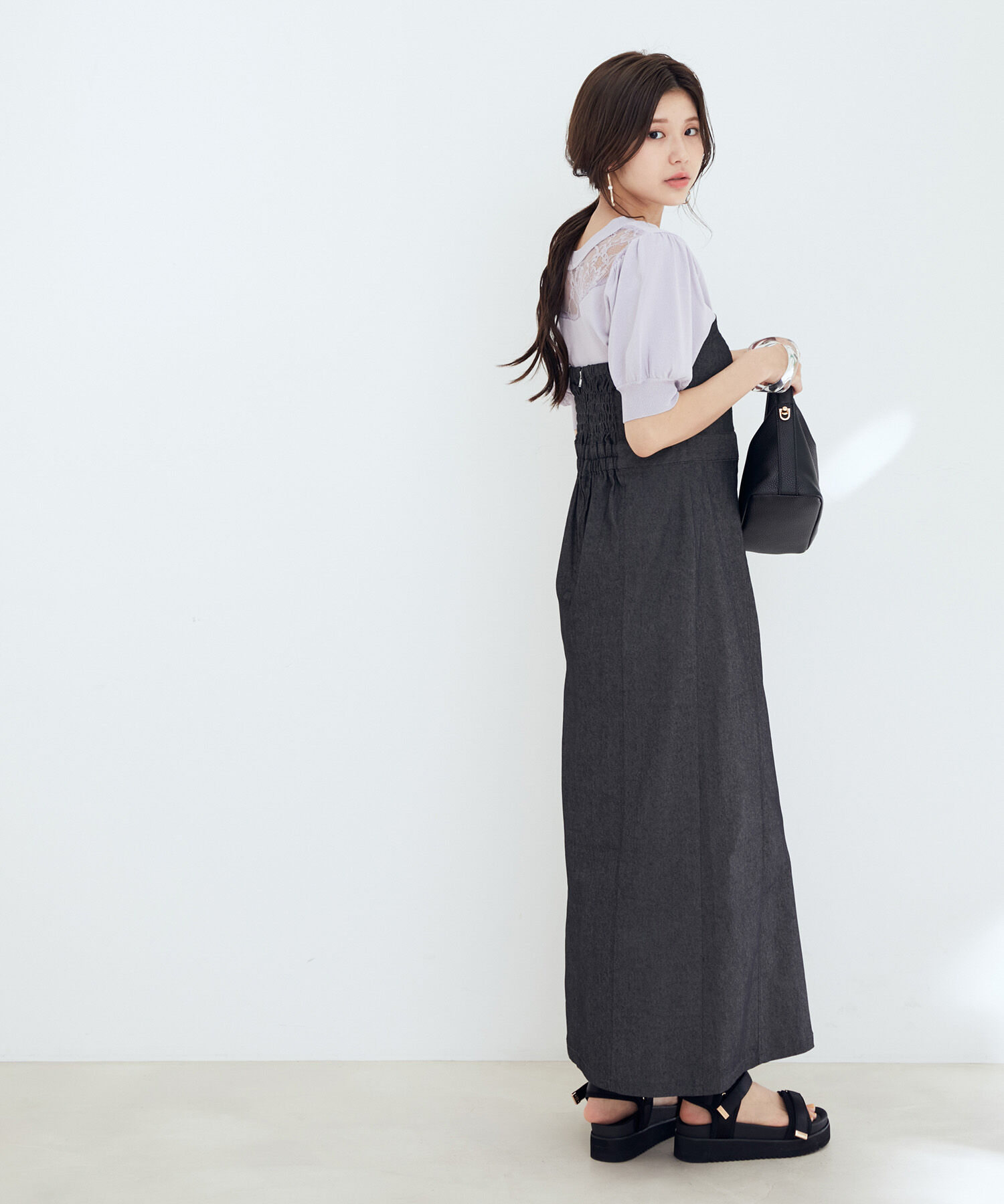 vis-a-vis「【WEB限定】前後2WAYレースコンビニット」|ニット・セーター|