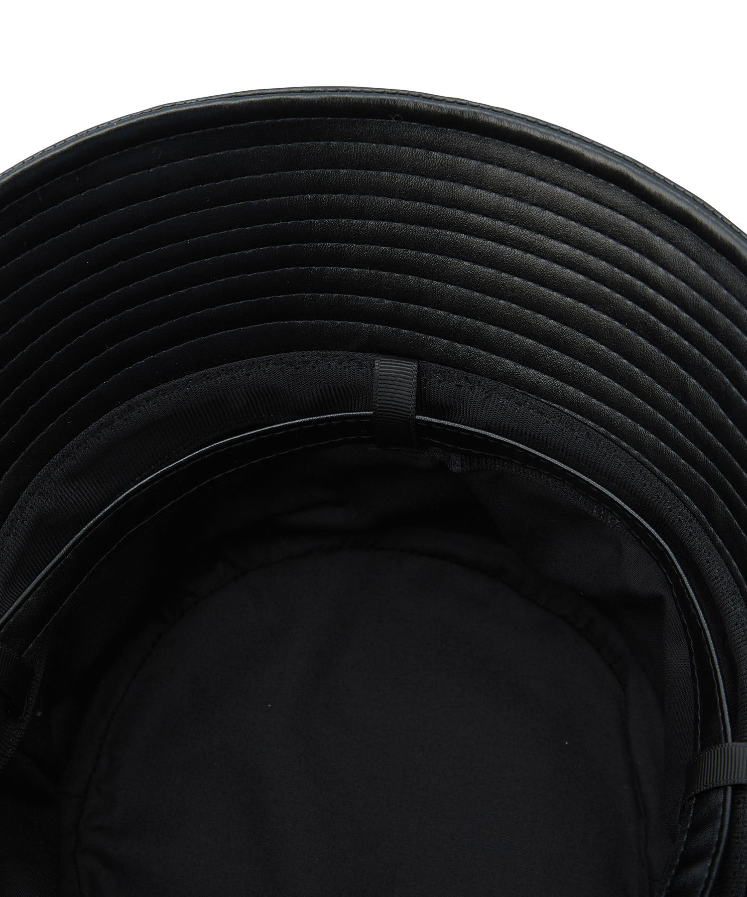 VIS「リボン付きフェイクレザーバケットハット」|ハット|