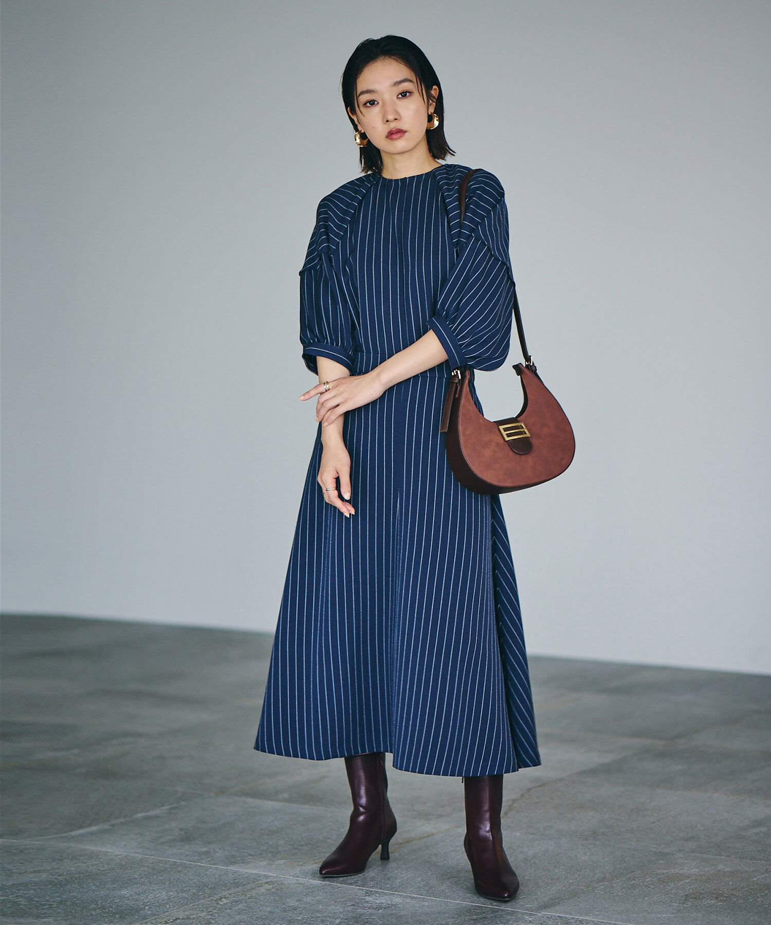 VIS「【Washable・EASY CARE】エコウールタッチフレアスカート【sustainable】」|スカート|