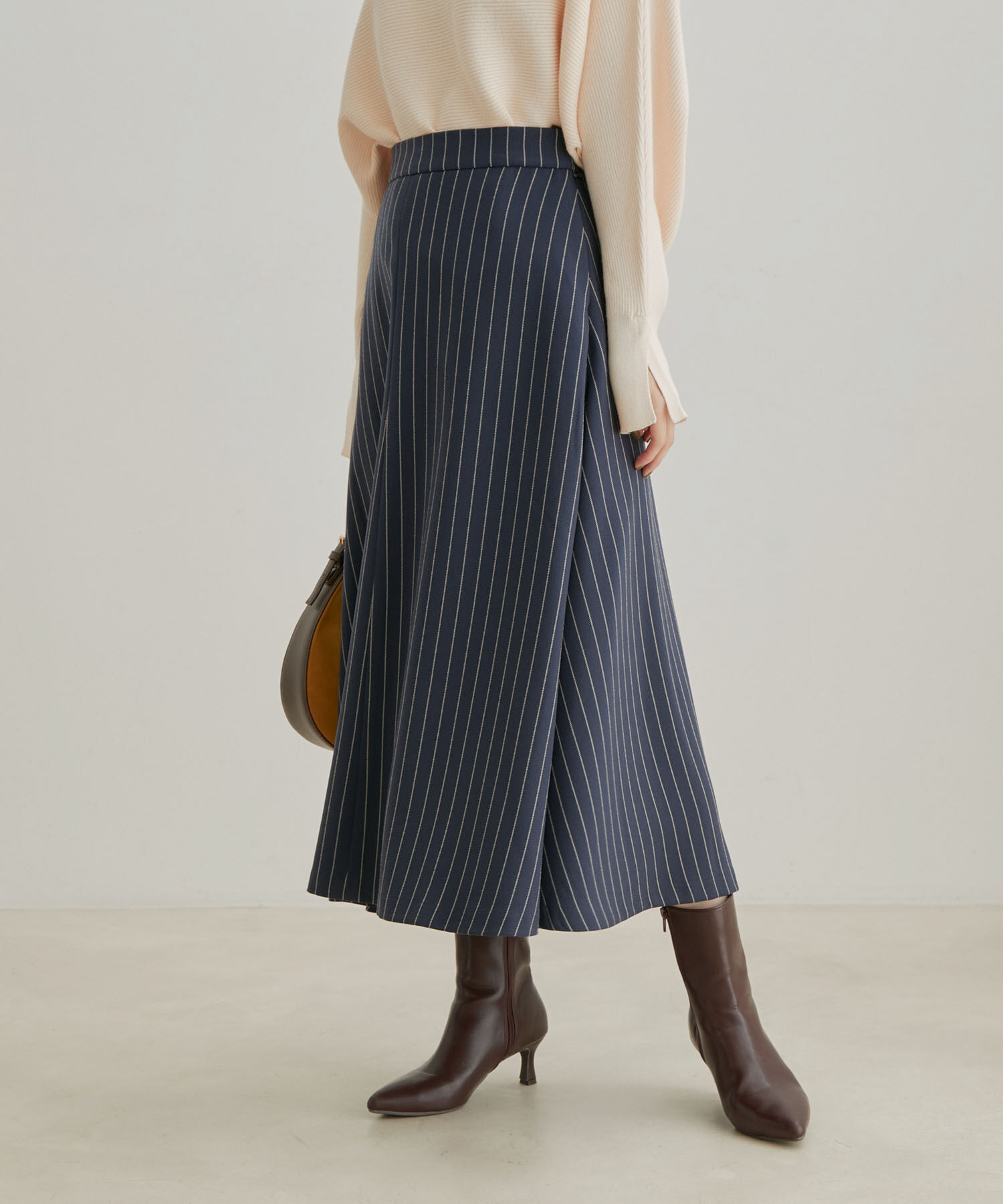 VIS「【Washable・EASY CARE】エコウールタッチフレアスカート【sustainable】」|スカート|