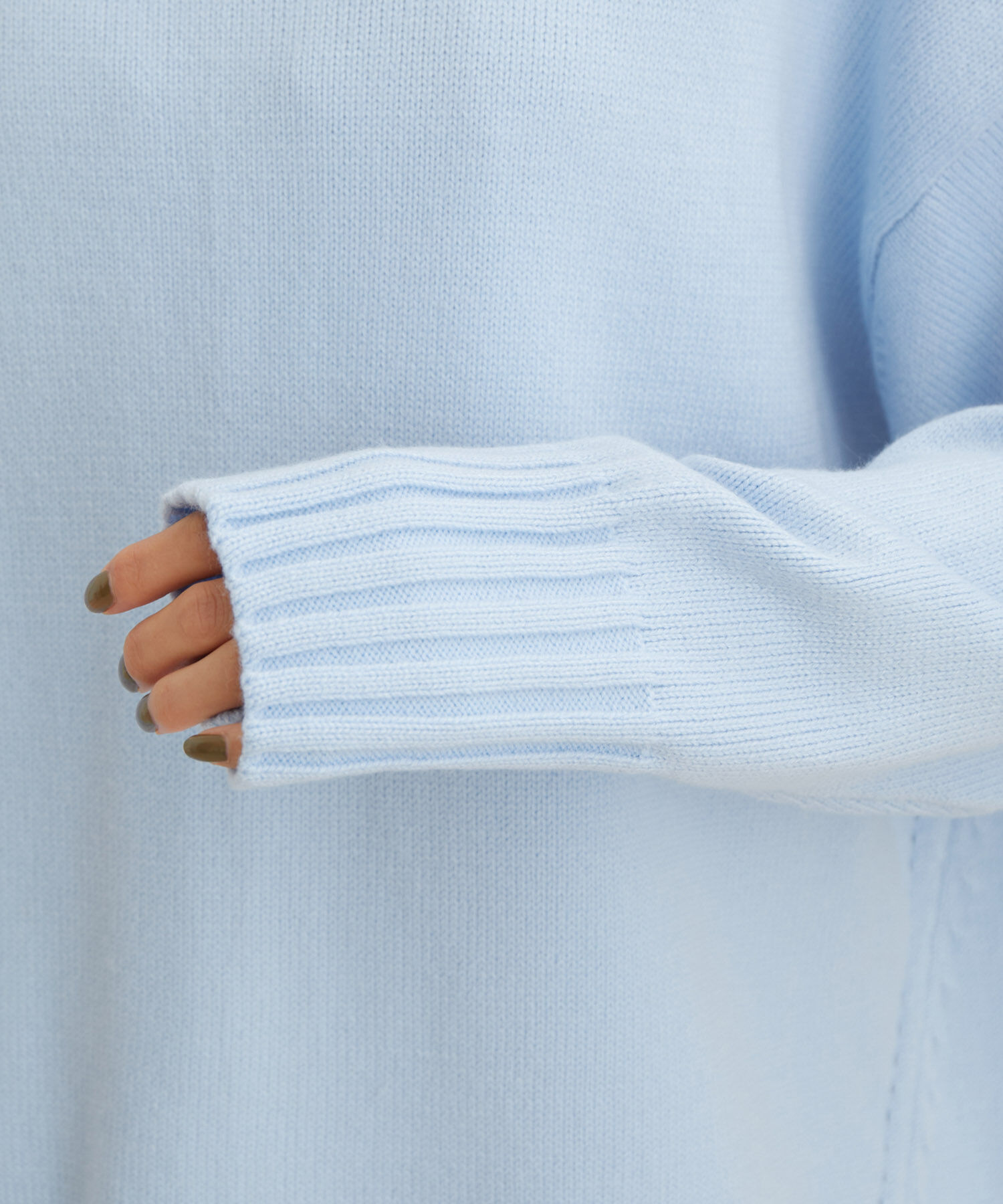 VIS「【洗える】ボーダー＆無地バックスリットニット【sustainable】」|ニット・セーター|