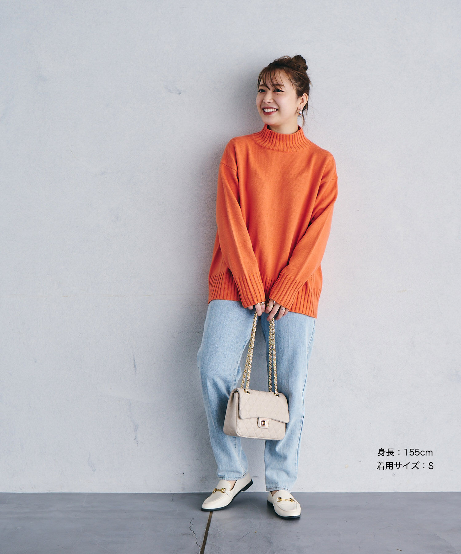 VIS「【洗える】ボーダー＆無地バックスリットニット【sustainable】」|ニット・セーター|