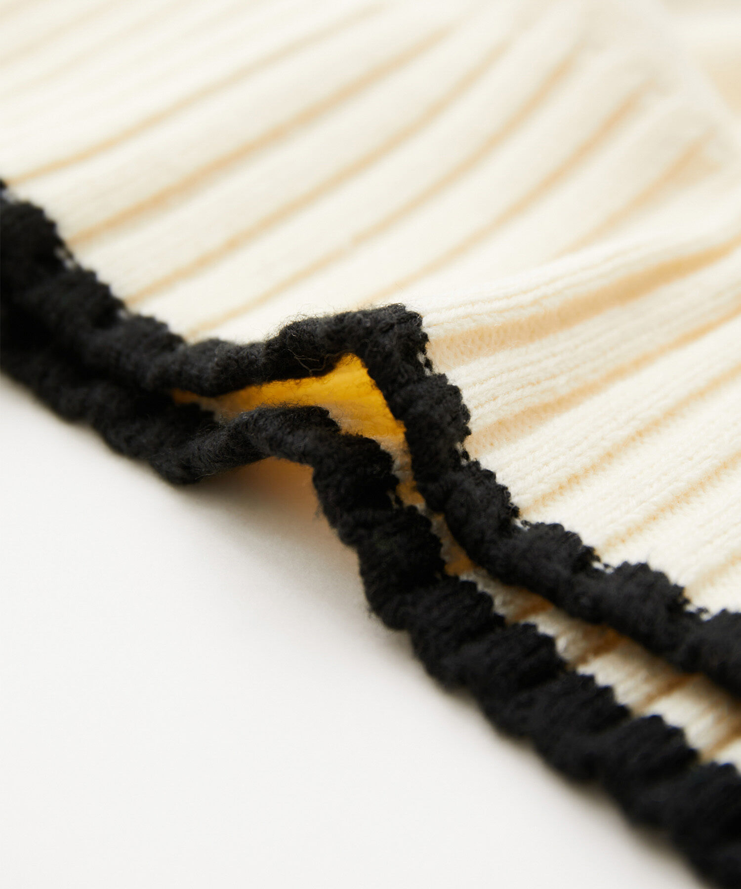 VIS「【洗える】ボーダー＆無地バックスリットニット【sustainable】」|ニット・セーター|