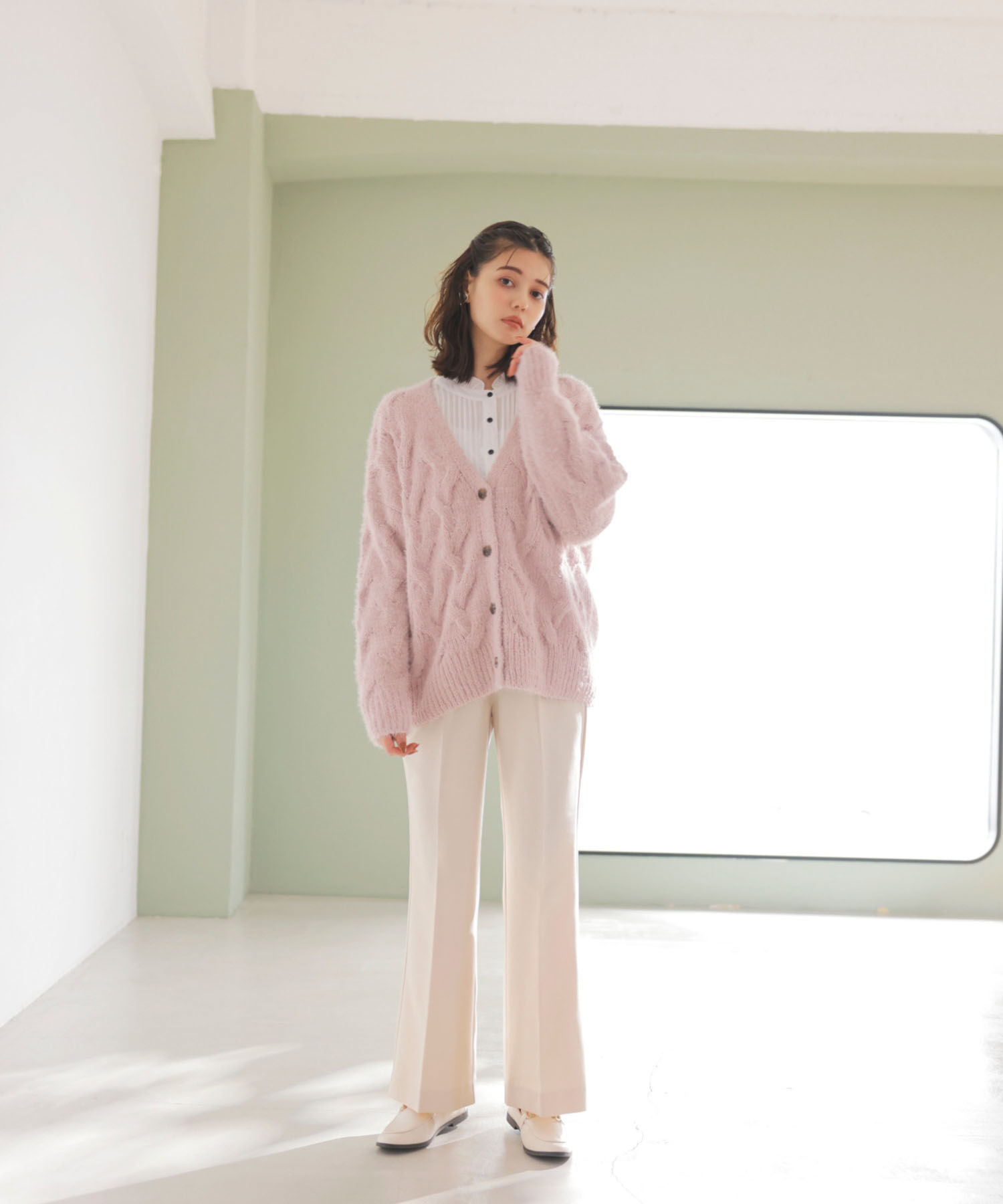 vis-a-vis「【WEB限定】【洗える】フレアパンツ」|スラックス|