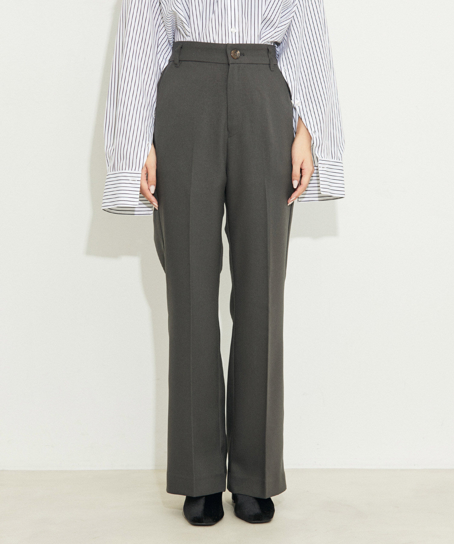 vis-a-vis「【WEB限定】【洗える】フレアパンツ」|スラックス|