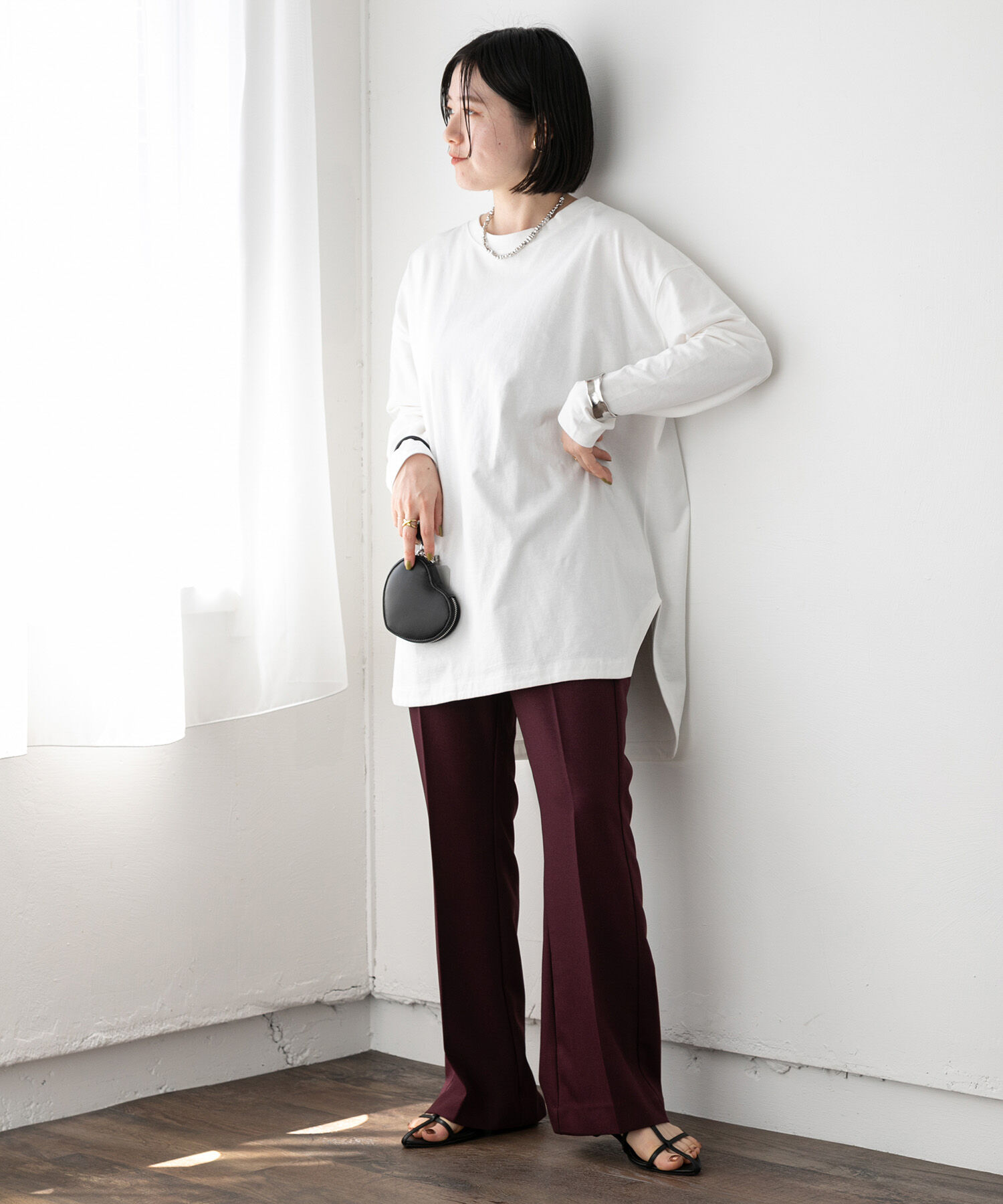 vis-a-vis「【WEB限定】【洗える】フレアパンツ」|スラックス|