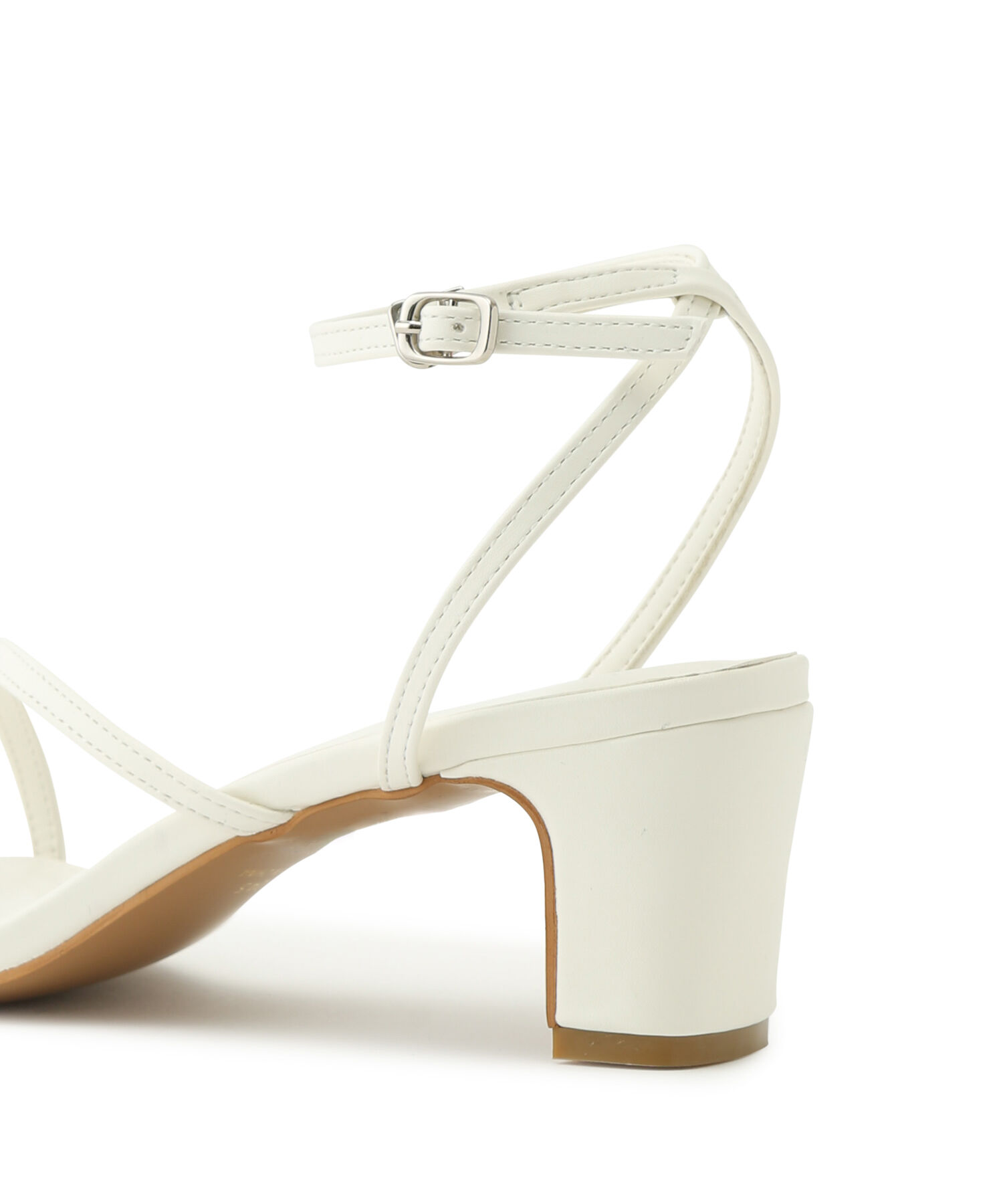 Juze「ナローアシメストラップヒールサンダル」|サンダル|