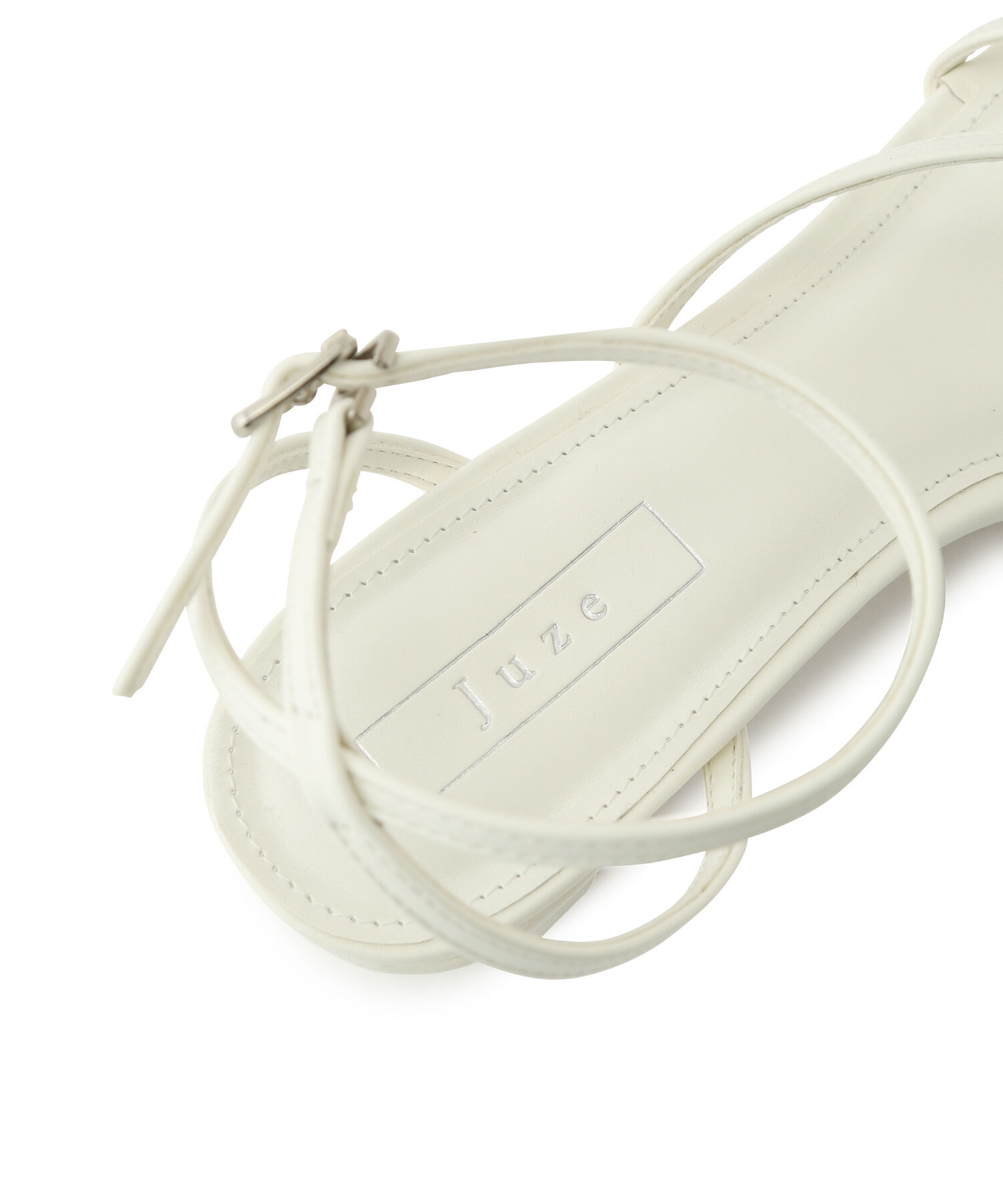 Juze「ナローアシメストラップヒールサンダル」|サンダル|