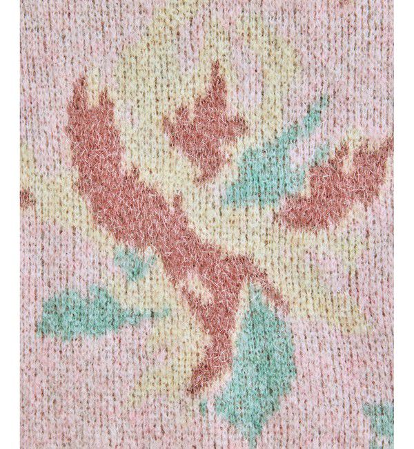 VIS「フラワージャガードニットプルオーバー」|ニット・セーター|