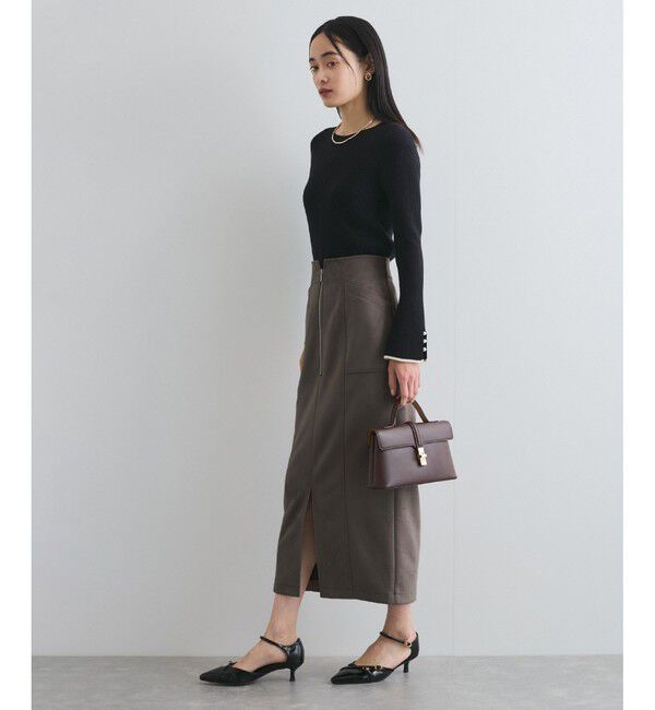 VIS「スエードポンチアイラインスカート」|スカート|