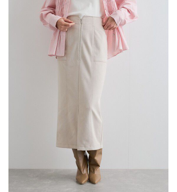 VIS「スエードポンチアイラインスカート」|スカート|
