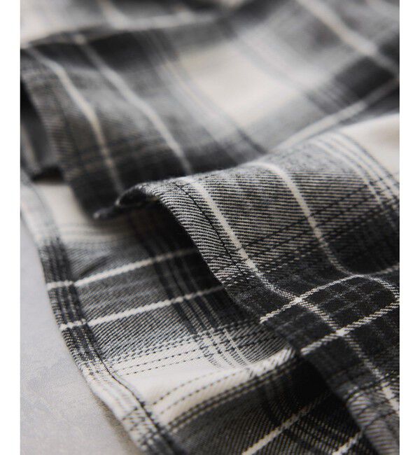 VIS「【WEB/一部店舗限定】オンブレチェックショートシャツ」|シャツ・ブラウス|