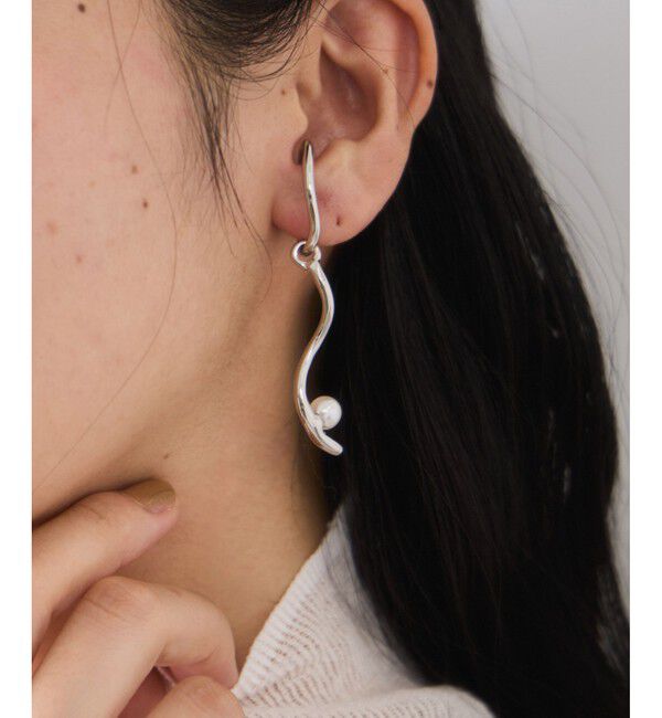 VIS「2WAYスウィングラインパールイヤーカフ」|イヤリング|