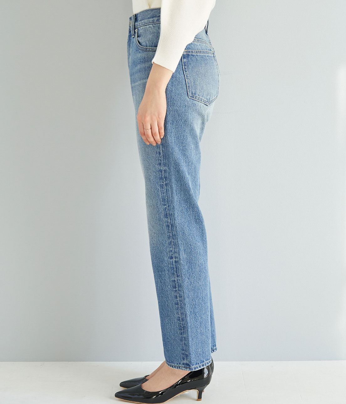 Rope&rsquo;Picnic「【emur】ストレートデニムパンツ」|デニム|