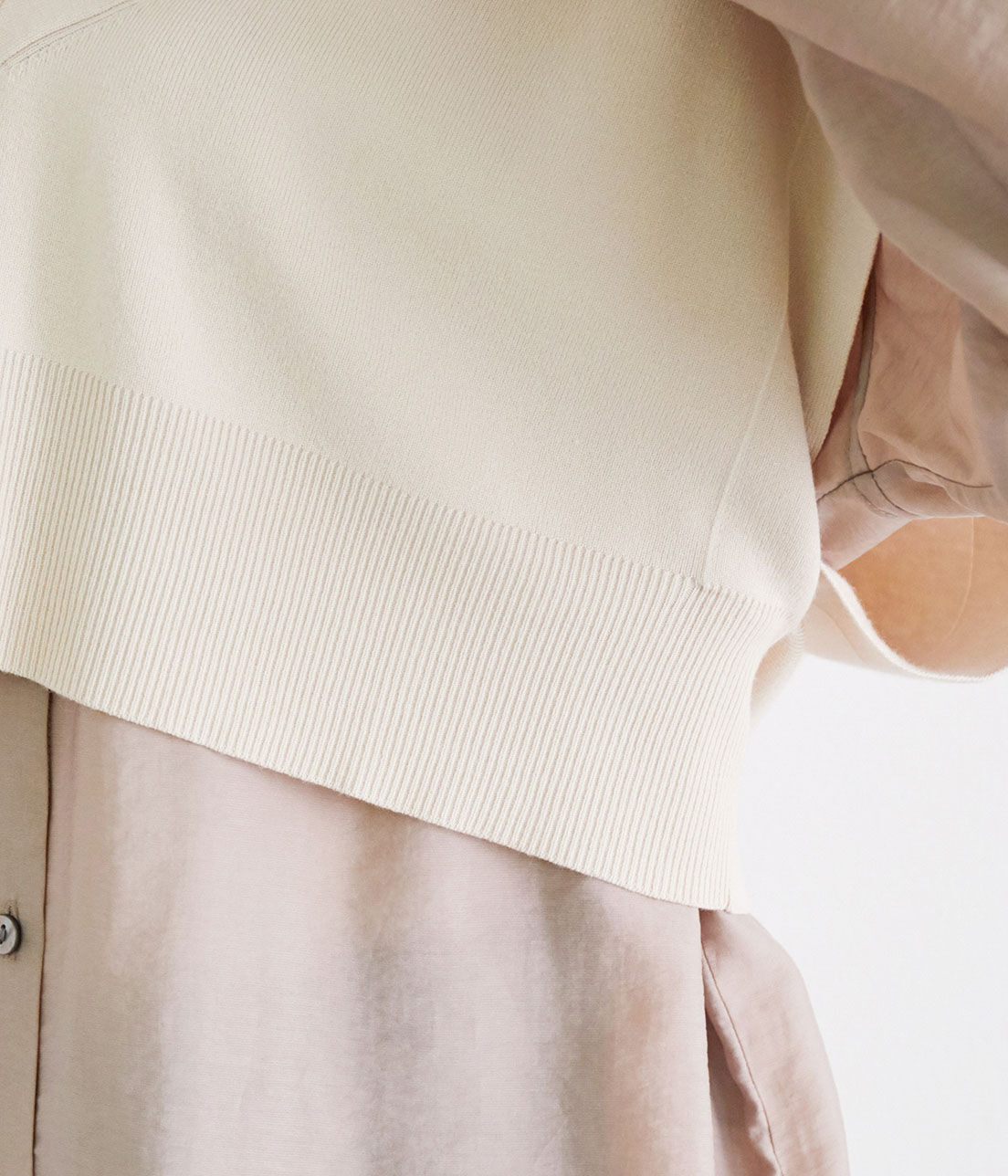 Rope&rsquo;Picnic「ニットショート丈ベスト」|ベスト・ジレ|