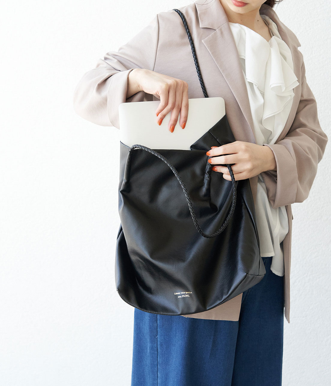 ROPE PICNIC PASSAGE「【WEB限定カラー:シルバー】【A4対応】洗えるメッシュハンドルトートバッグ」|トートバッグ|