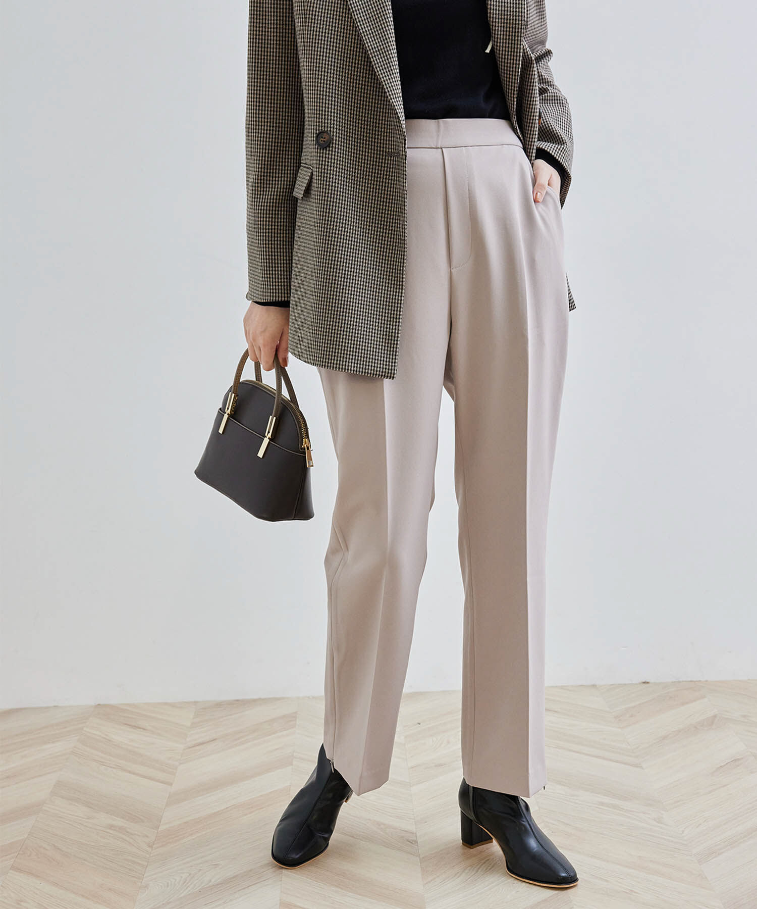 Rope&rsquo;Picnic「【ラク美】ファスナースリットパンツ」|その他|ピンク系(65)