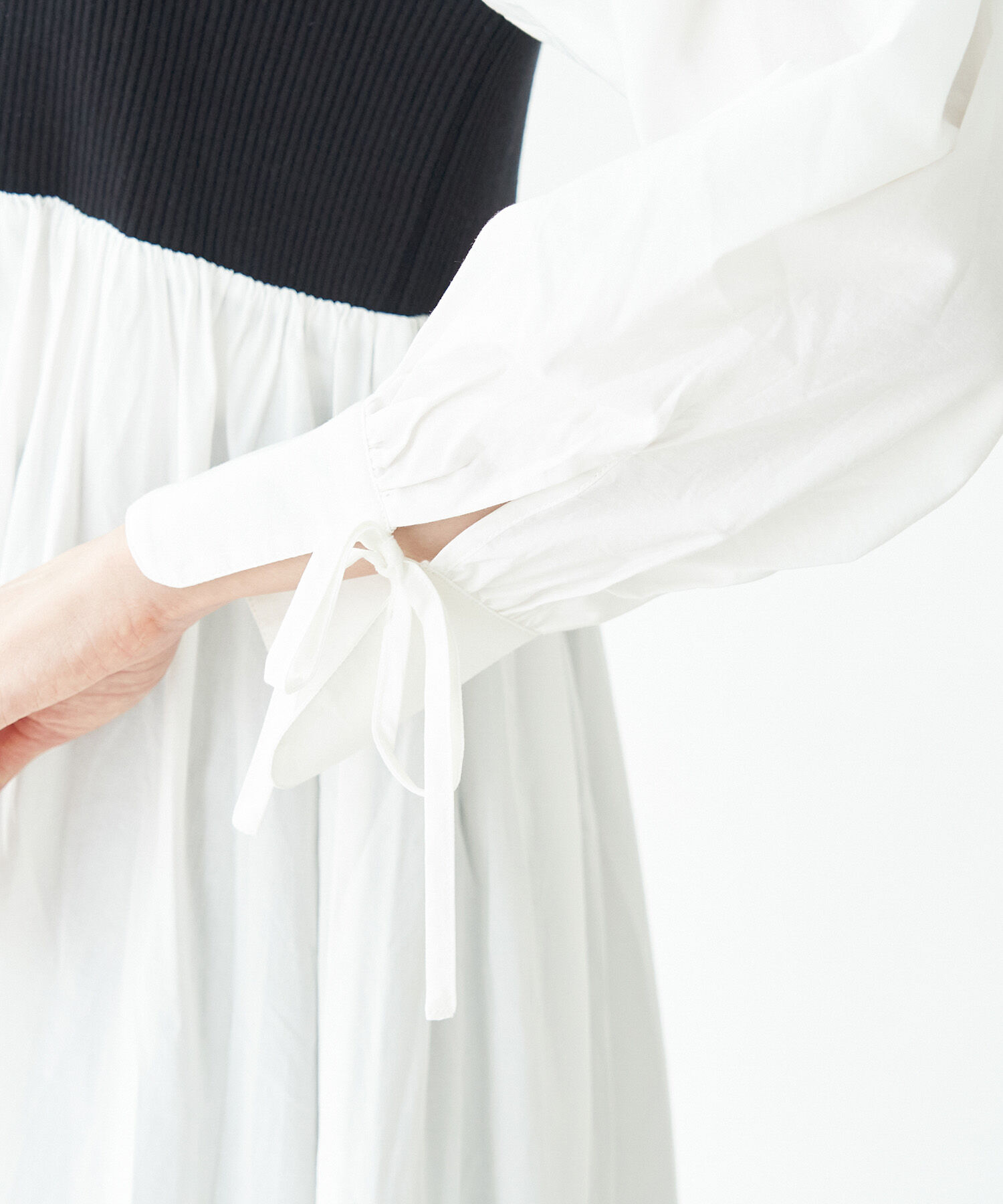 Rope&rsquo;Picnic「ニット使いボリューム袖ワンピース」|ワンピース|