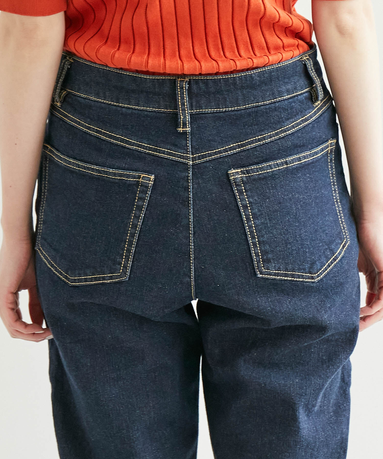 Rope&rsquo;Picnic「お仕事にも/ストレッチデニムストレートパンツ」|デニム|