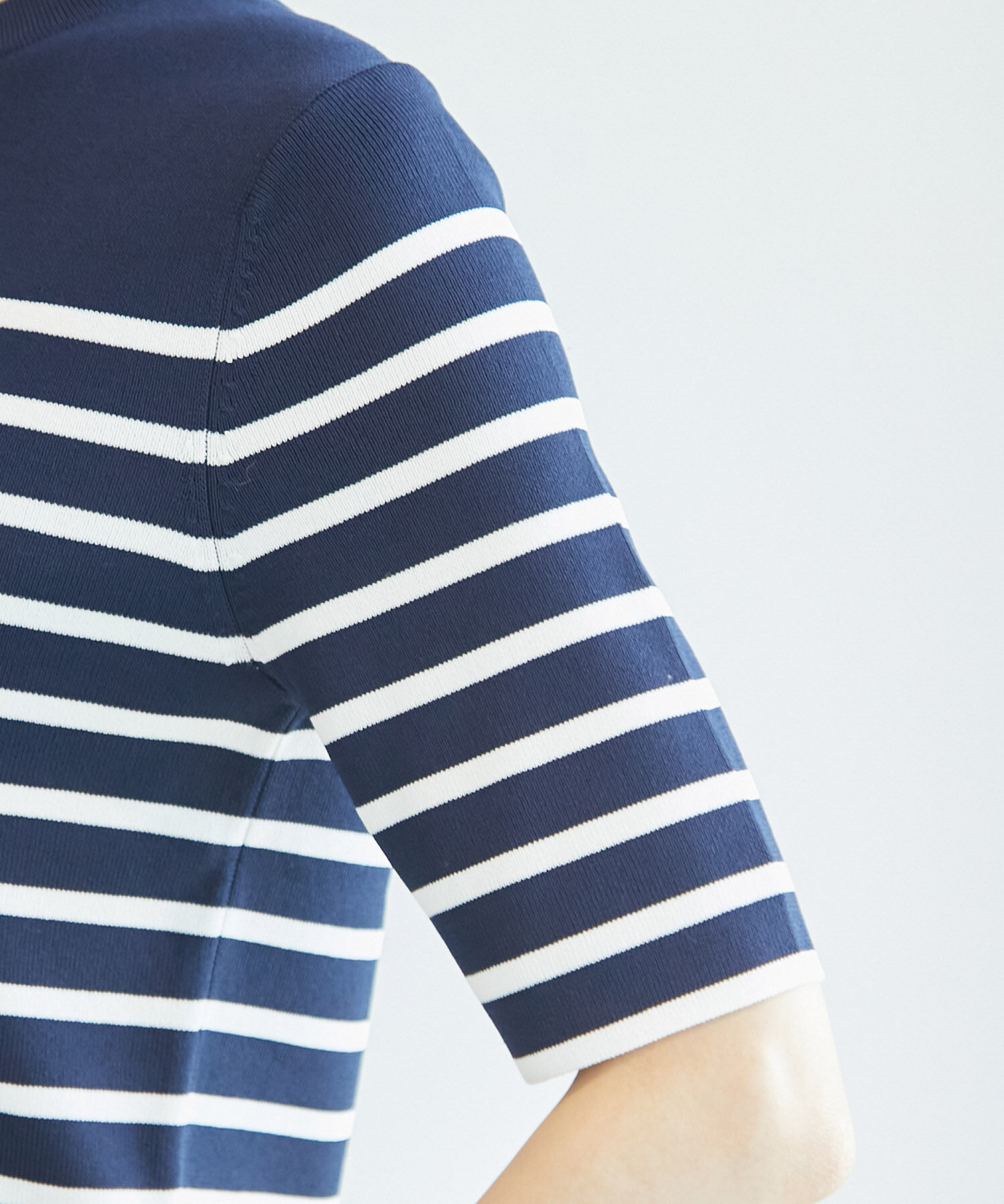 Rope&rsquo;Picnic「Beauty knit/ハーフスリーブニットトップス/WEB限定カラーあり」|ニット・セーター|