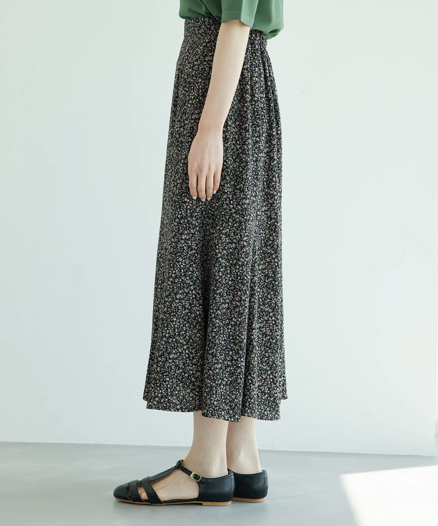 Rope&rsquo;Picnic「小花柄マーメイドスカート」|スカート|