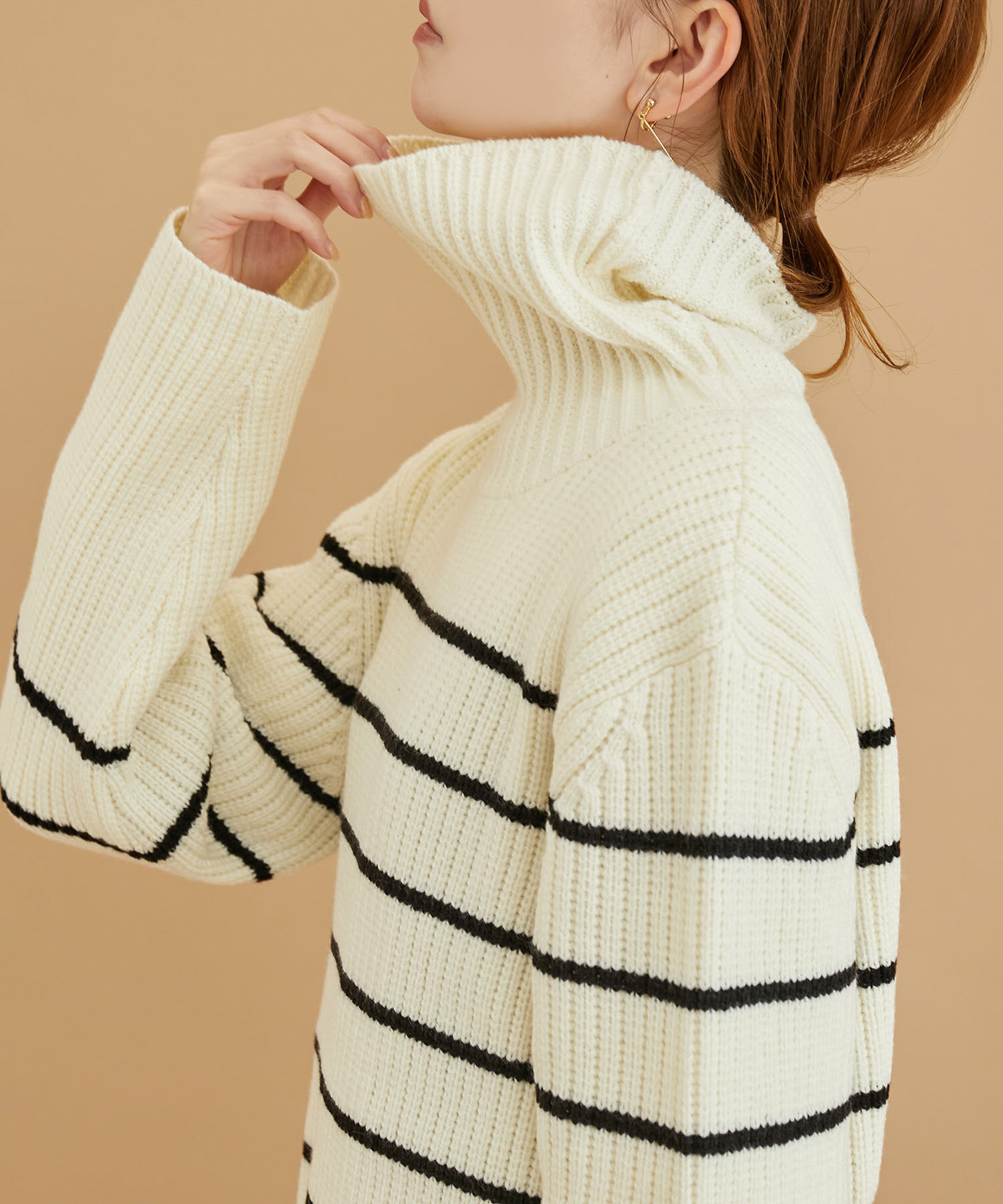 Rope&rsquo;Picnic「リサイクルポリエステル畔タートルニット」|ニット・セーター|