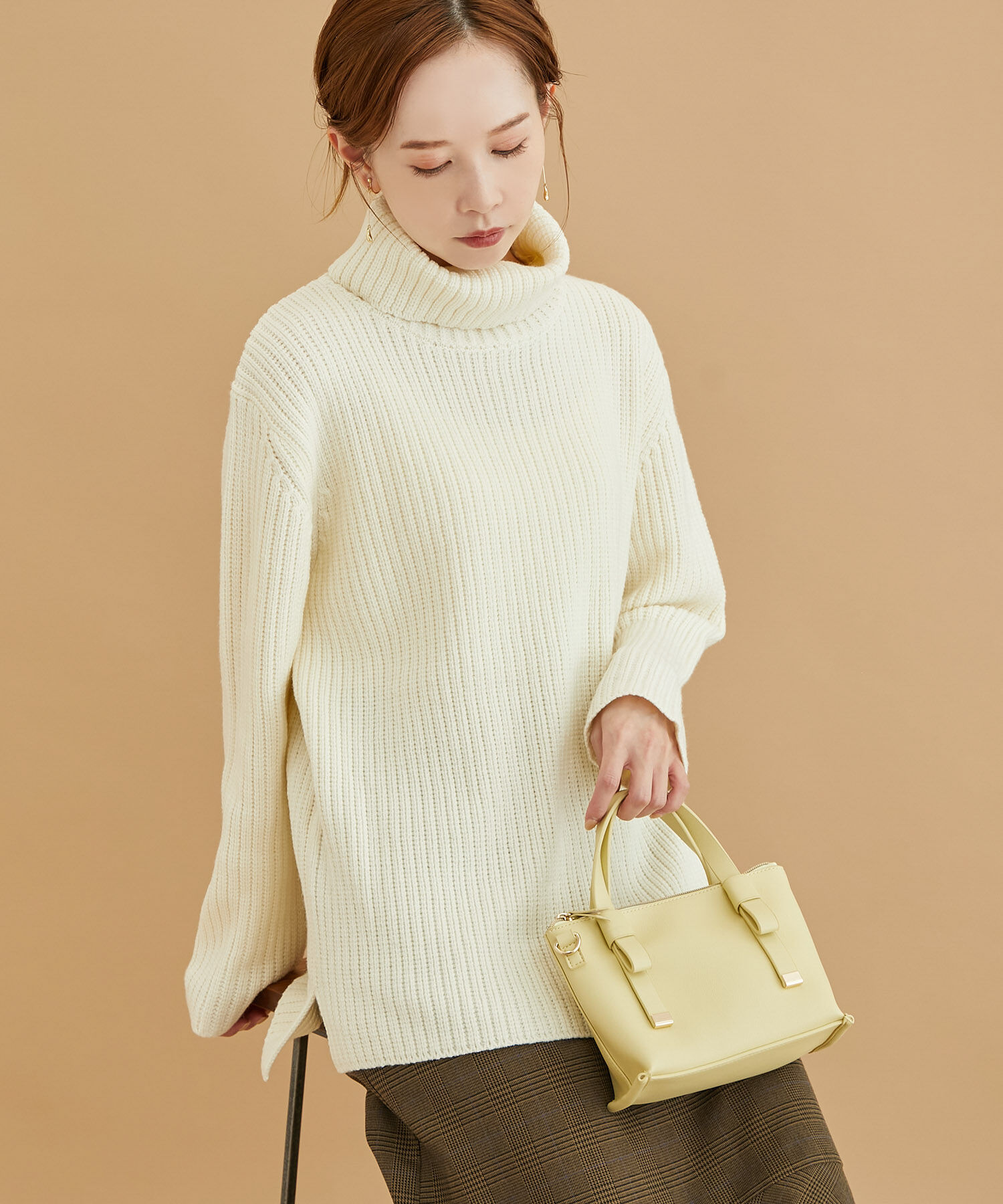 Rope&rsquo;Picnic「リサイクルポリエステル畔タートルニット」|ニット・セーター|キナリ(16)