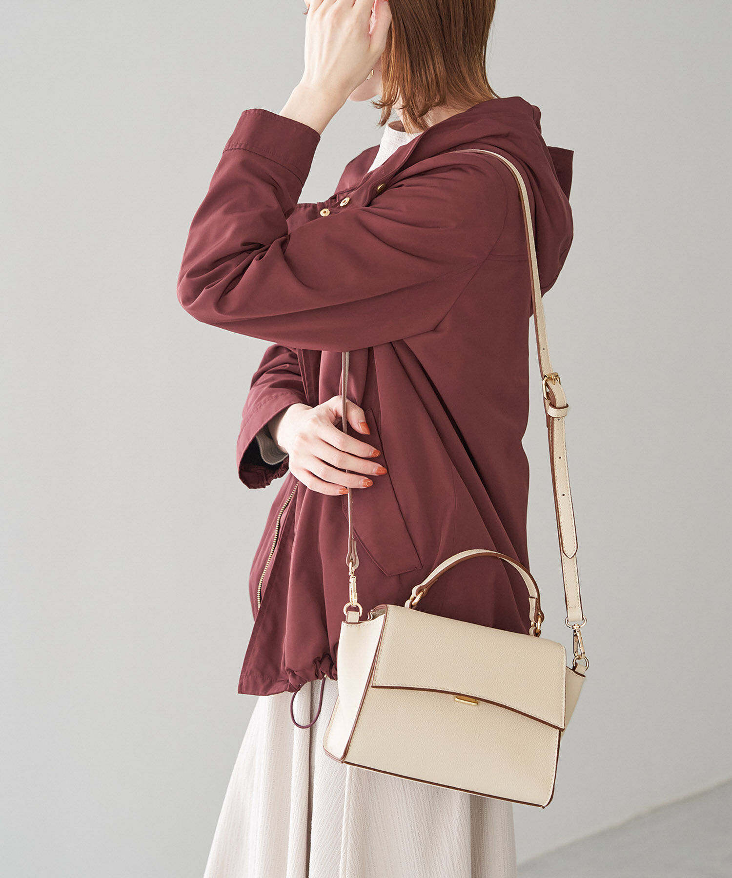 ROPE PICNIC PASSAGE「アールフラップスクエアミドルショルダーバッグ」|ショルダー・メッセンジャー|