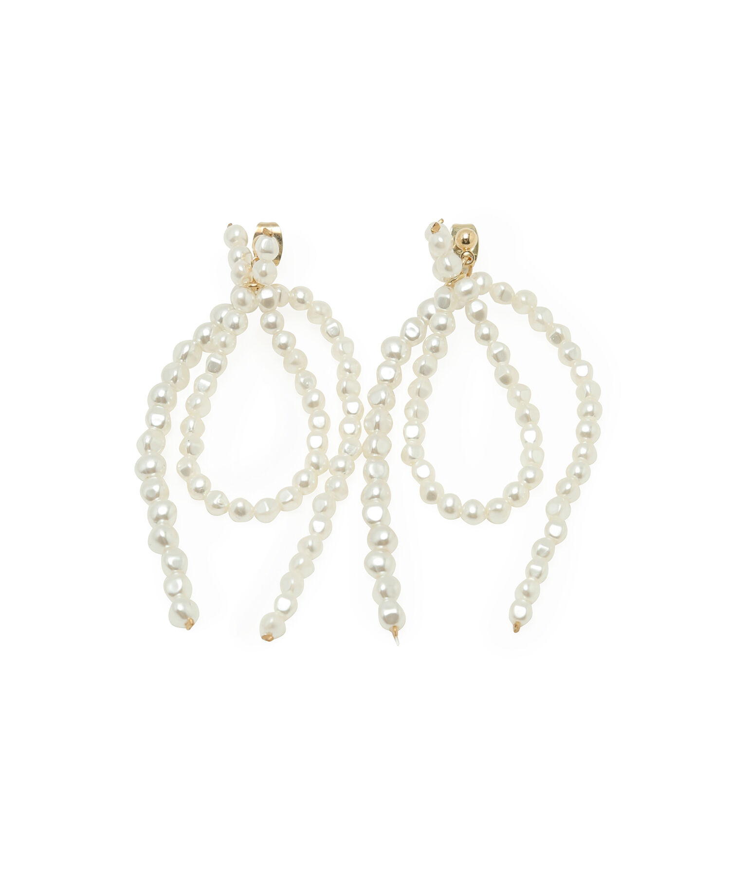 ROPE PICNIC PASSAGE「ミックスパールデザインピアス」|ピアス|