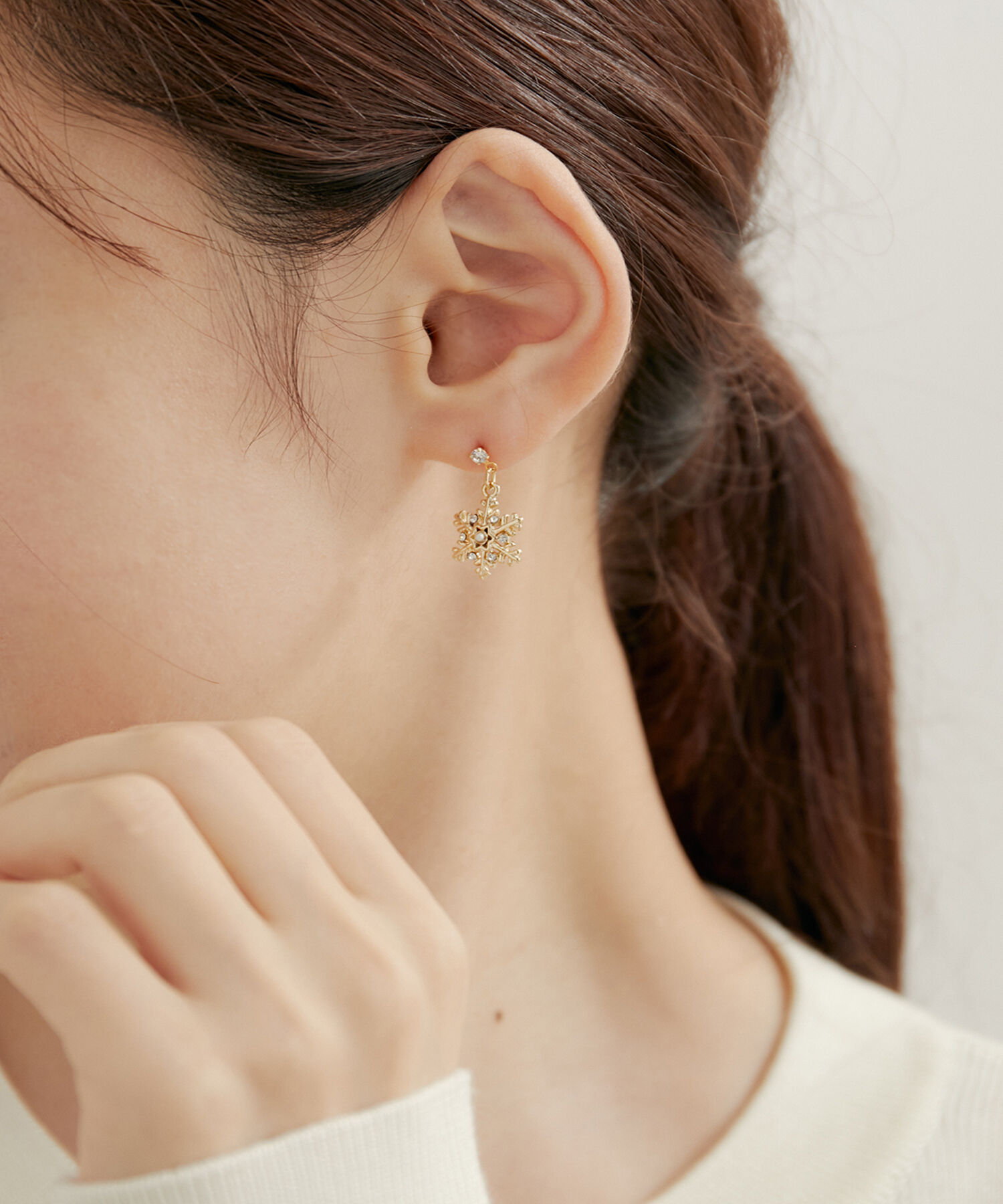 ROPE PICNIC PASSAGE「スノーフレークピアス」|ピアス|