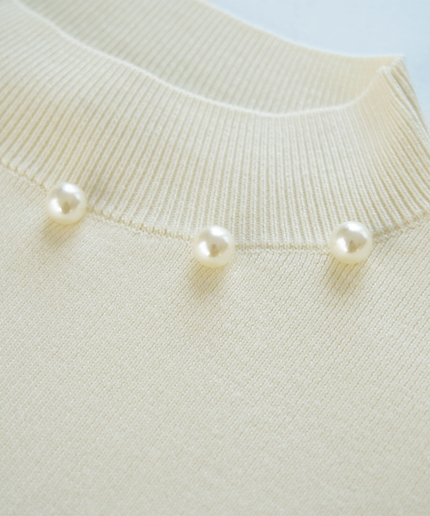 Rope&rsquo;Picnic「洗濯機OK・パチパチしない/マシュマロニットビッグパールプルオーバー」|ニット・セーター|