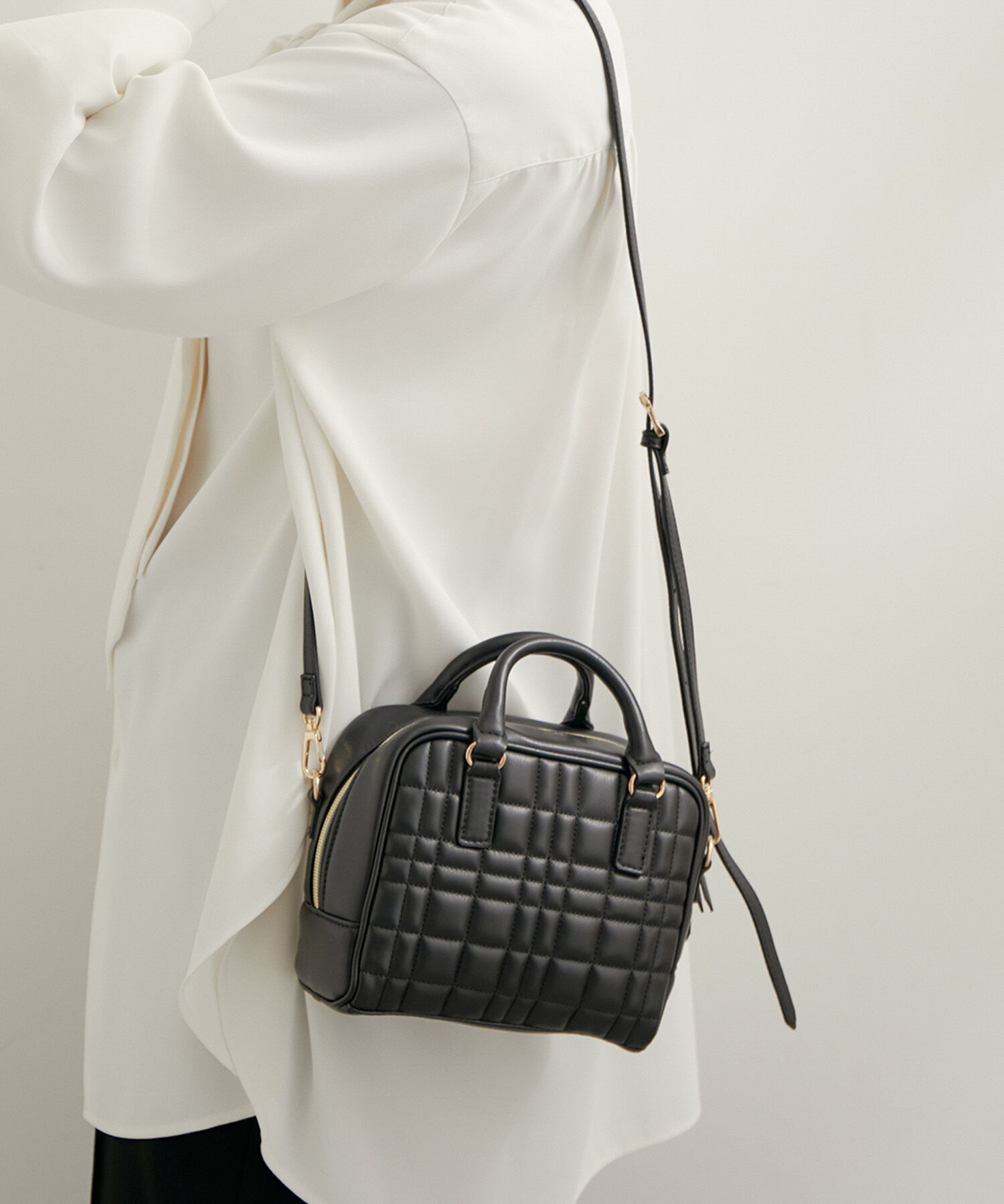 ROPE PICNIC PASSAGE「キルトエンボスミニボストン＆ショルダーバッグ」|ボストンバッグ|