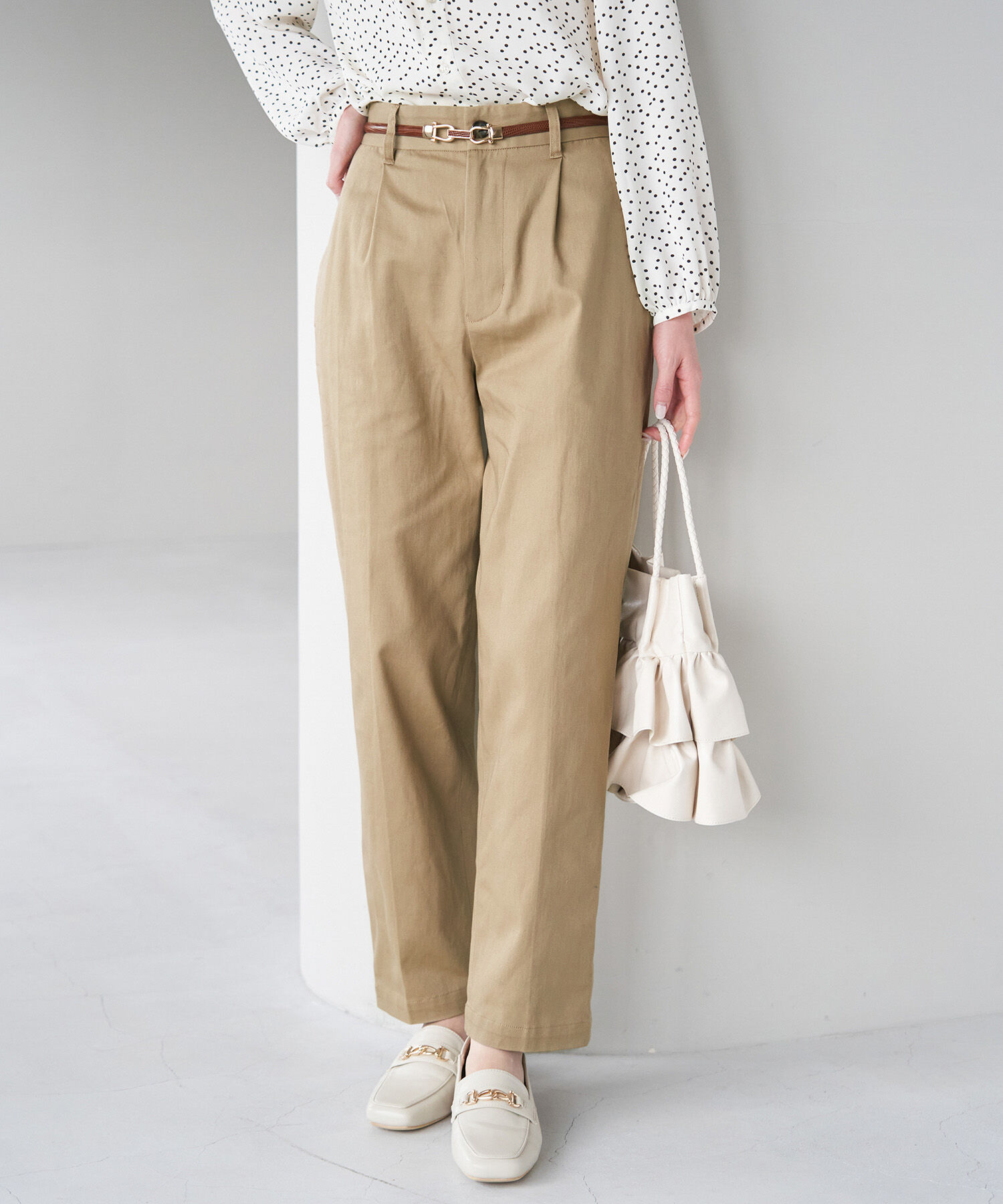 ROPE' PICNIC R「綿ストレッチチノパンツ」|チノ|