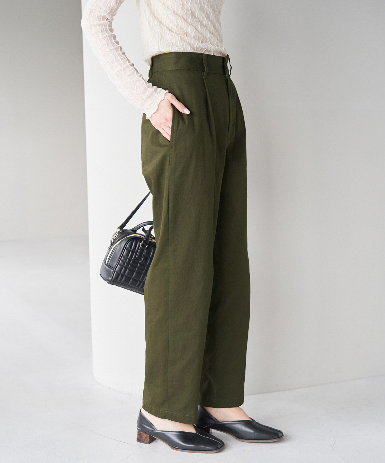 ROPE' PICNIC R「綿ストレッチチノパンツ」|チノ|