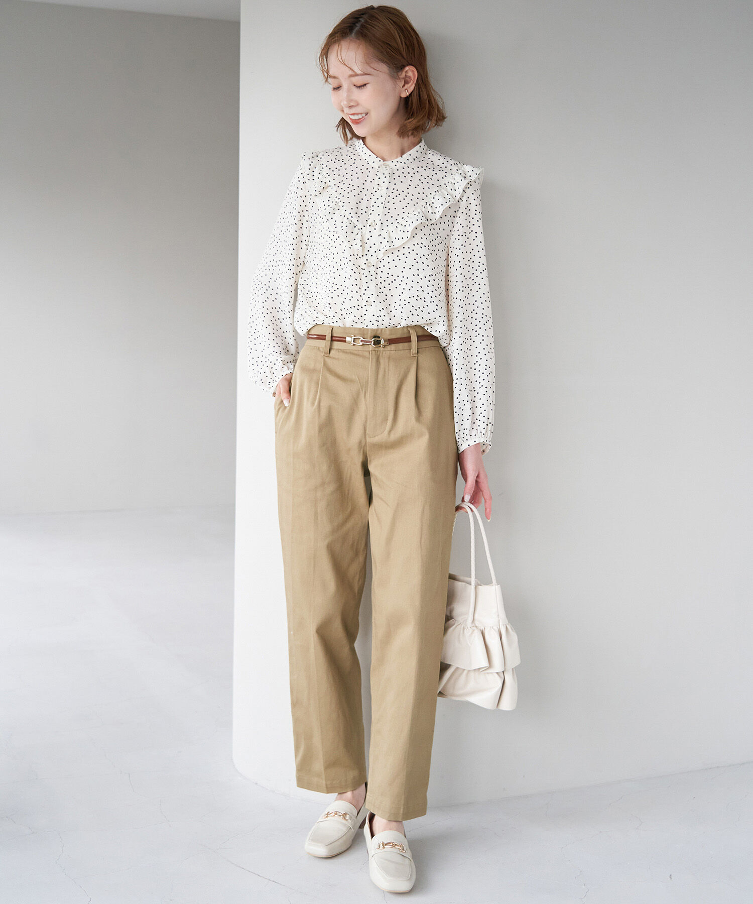 ROPE' PICNIC R「綿ストレッチチノパンツ」|チノ|