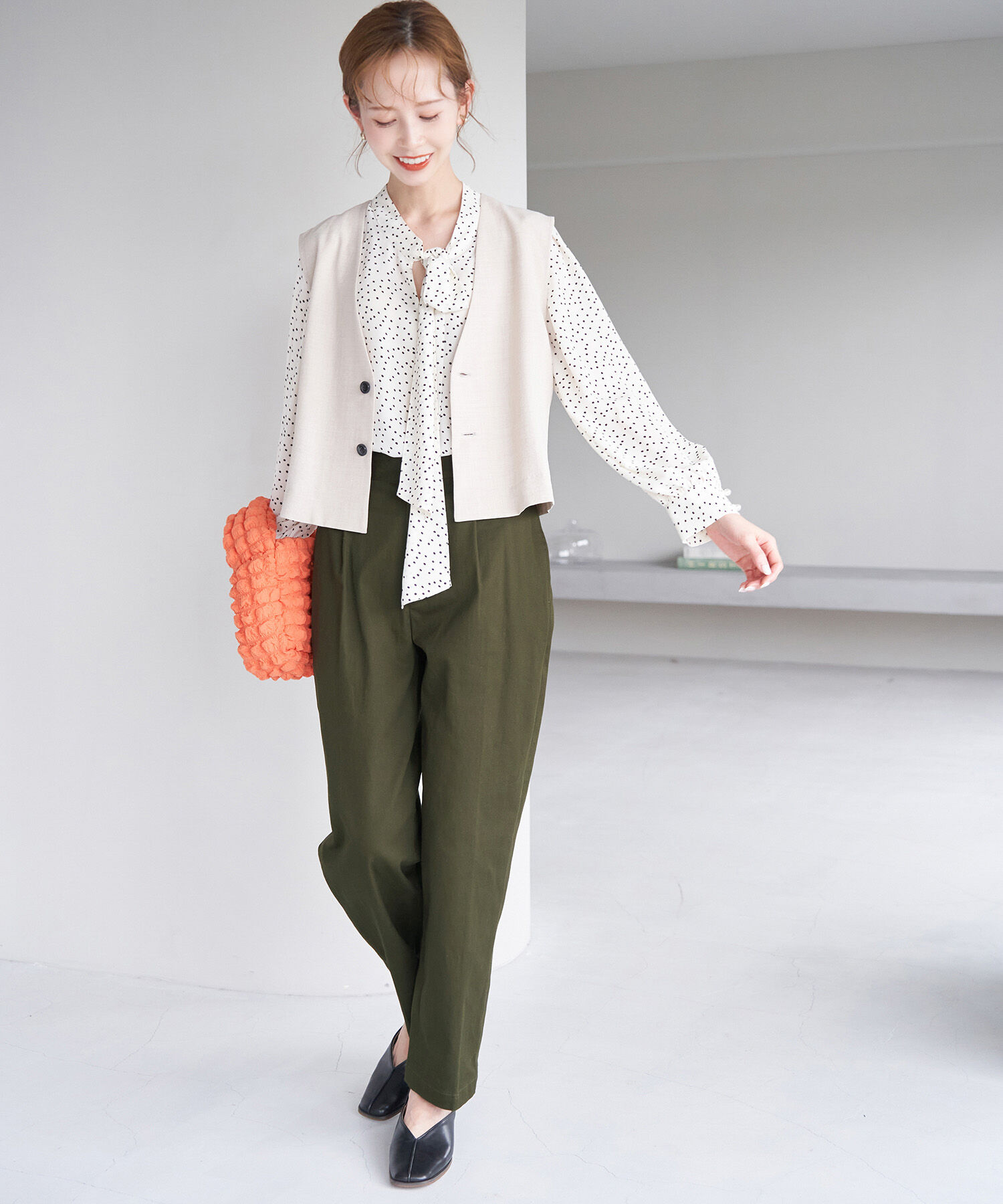 ROPE' PICNIC R「綿ストレッチチノパンツ」|チノ|