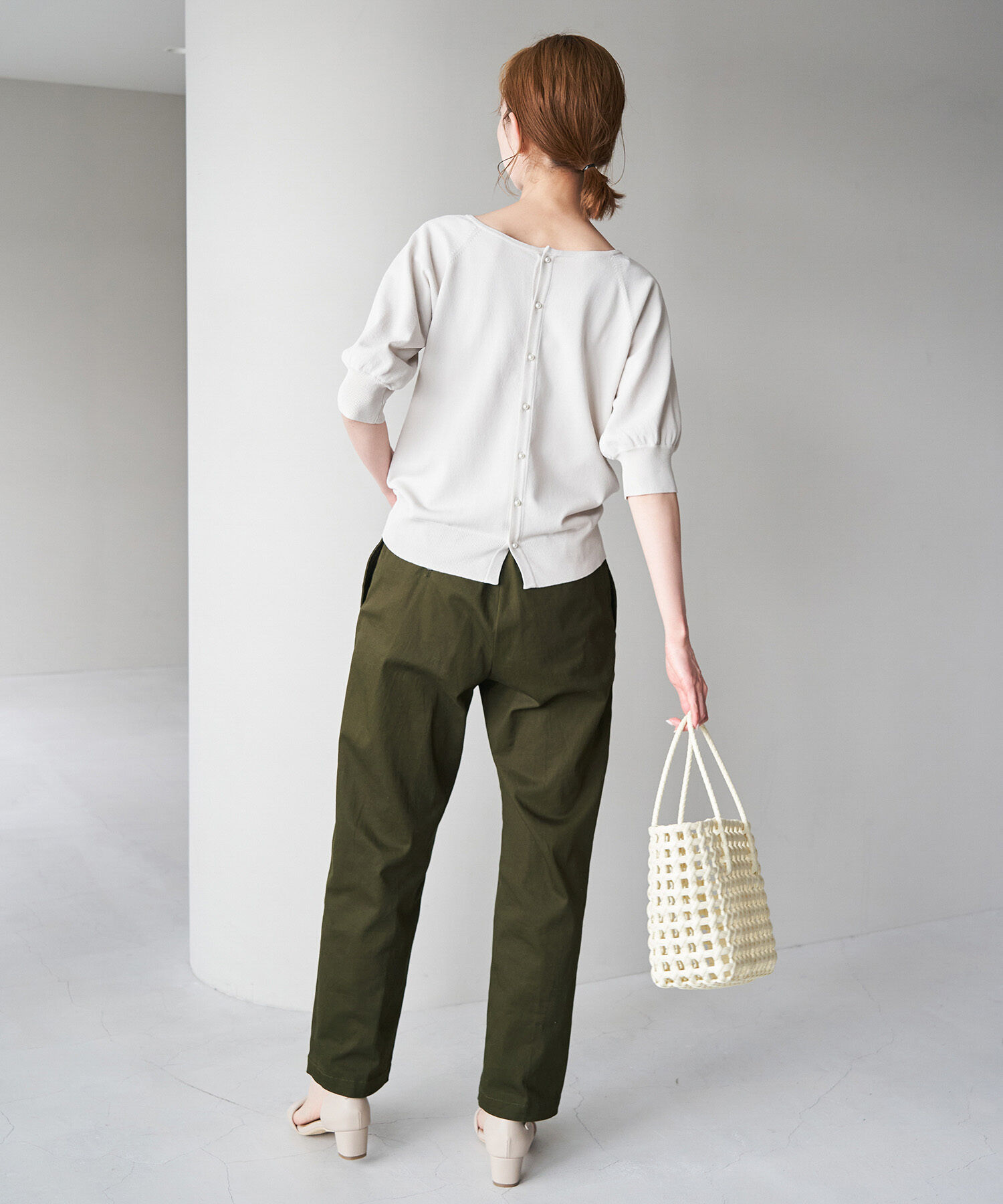 ROPE' PICNIC R「綿ストレッチチノパンツ」|チノ|