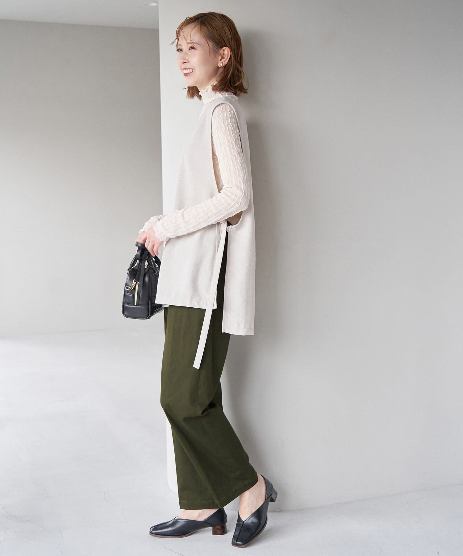 ROPE' PICNIC R「綿ストレッチチノパンツ」|チノ|