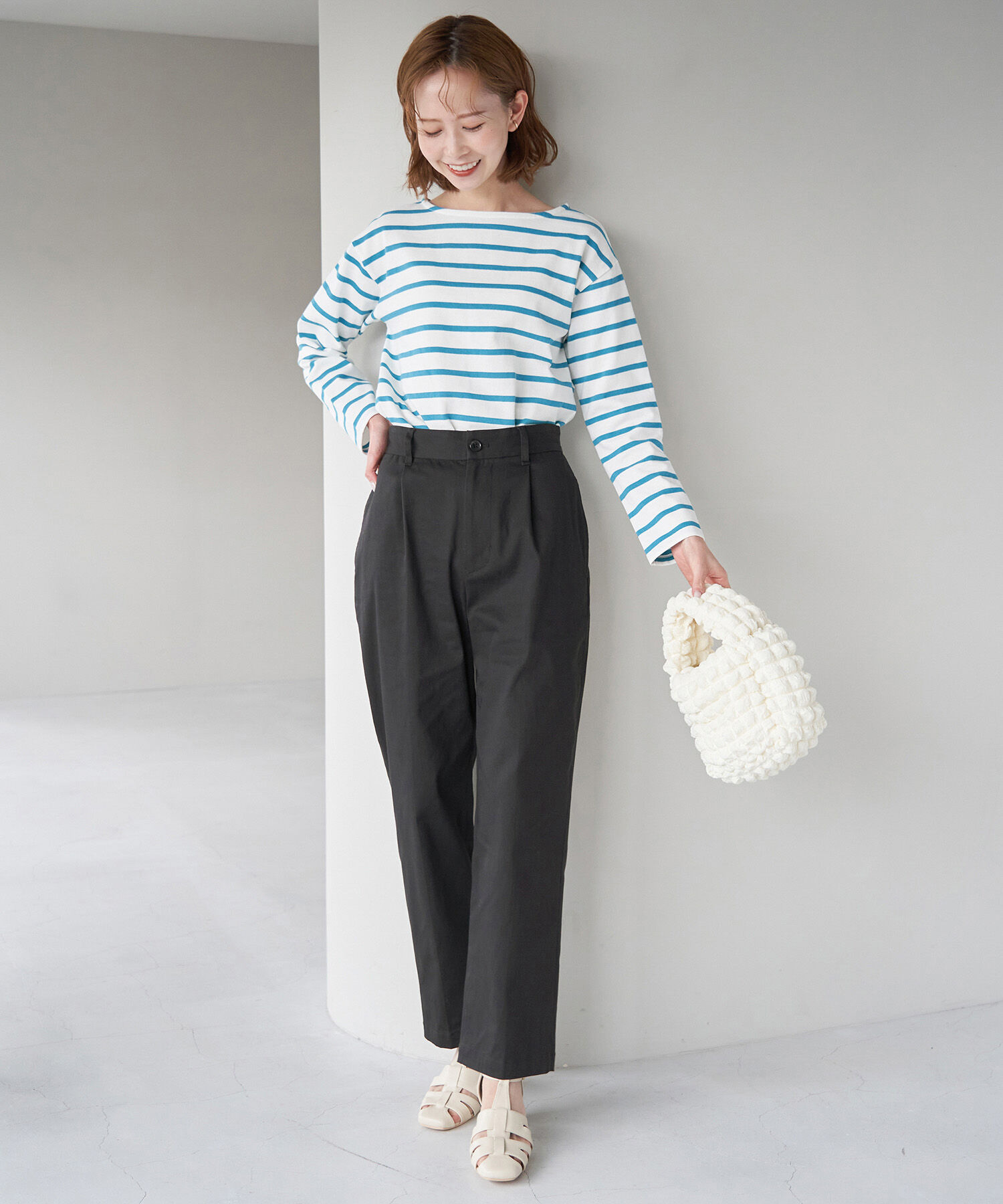 ROPE' PICNIC R「綿ストレッチチノパンツ」|チノ|