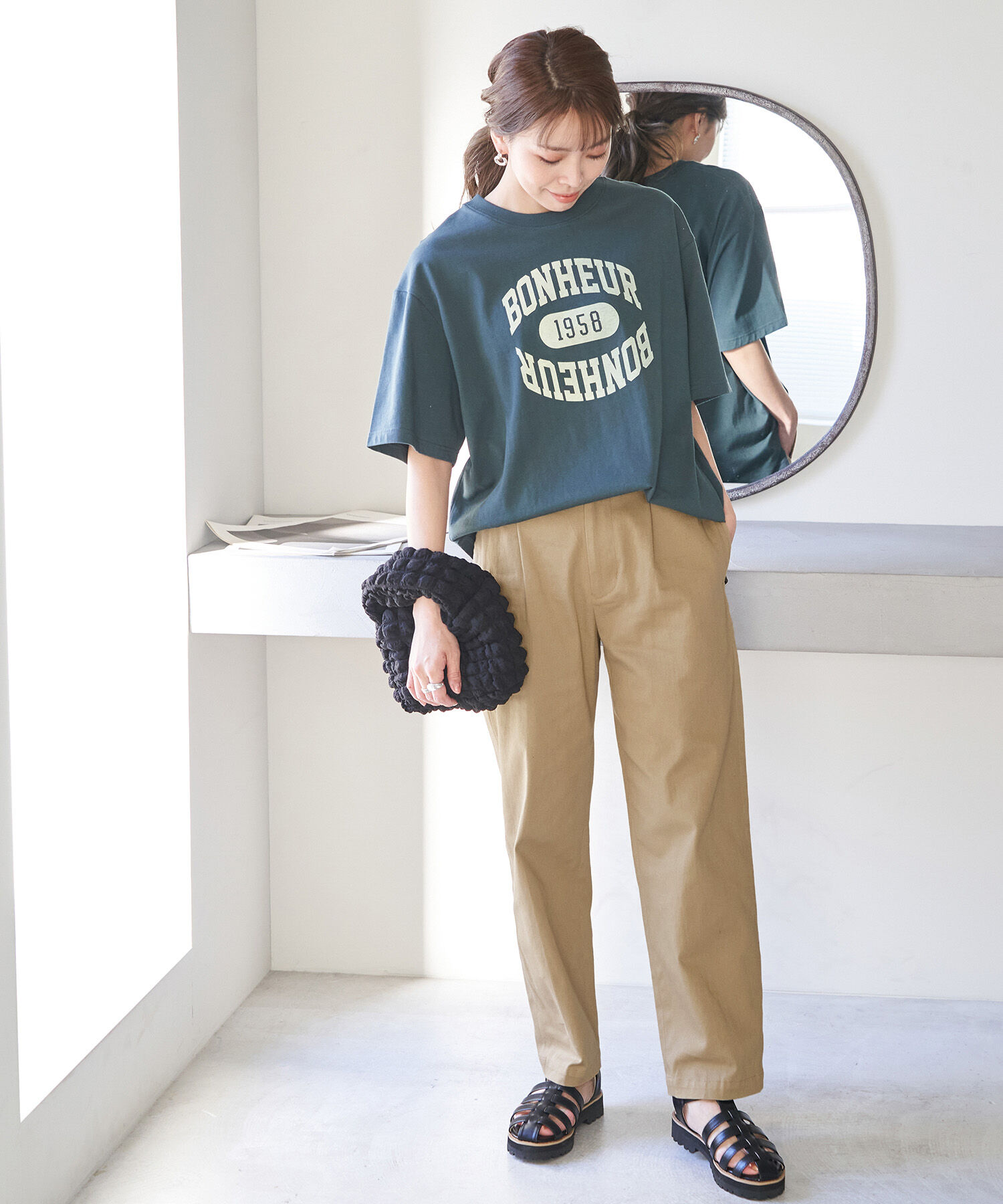 ROPE' PICNIC R「綿ストレッチチノパンツ」|チノ|