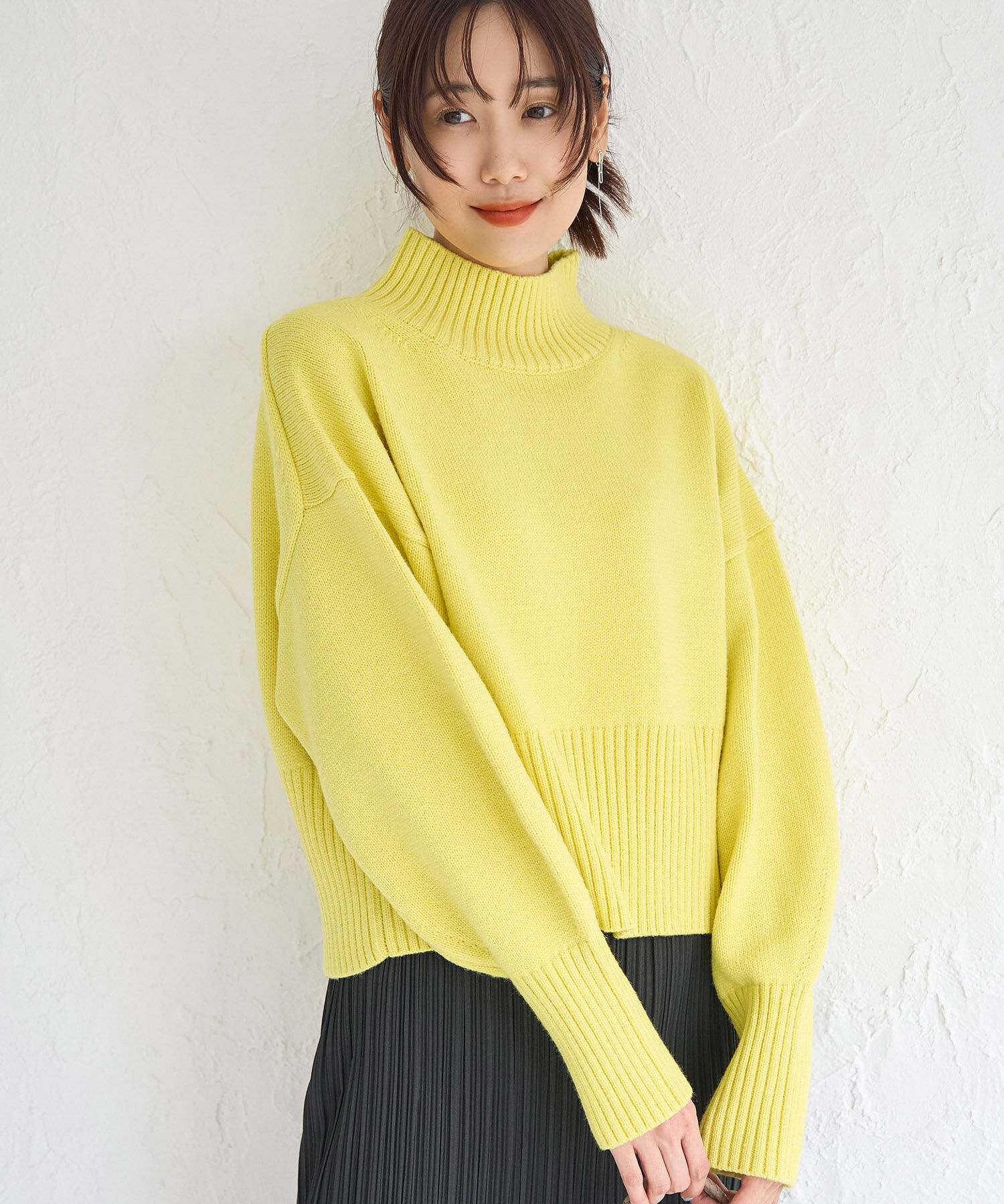 Rope&rsquo;Picnic「【CM着用商品】スタイルアップが叶うクロップドカラフルニット」|ニット・セーター|