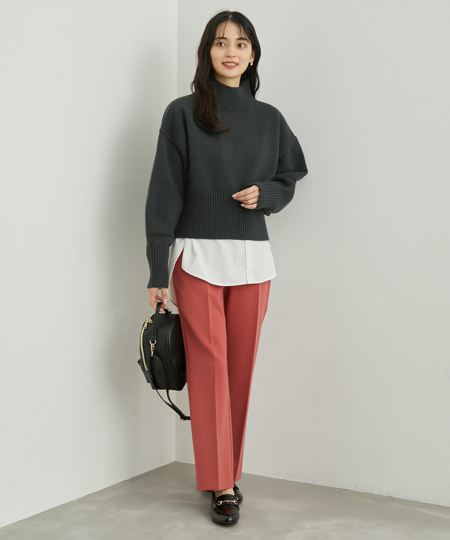 Rope&rsquo;Picnic「【CM着用商品】スタイルアップが叶うクロップドカラフルニット」|ニット・セーター|