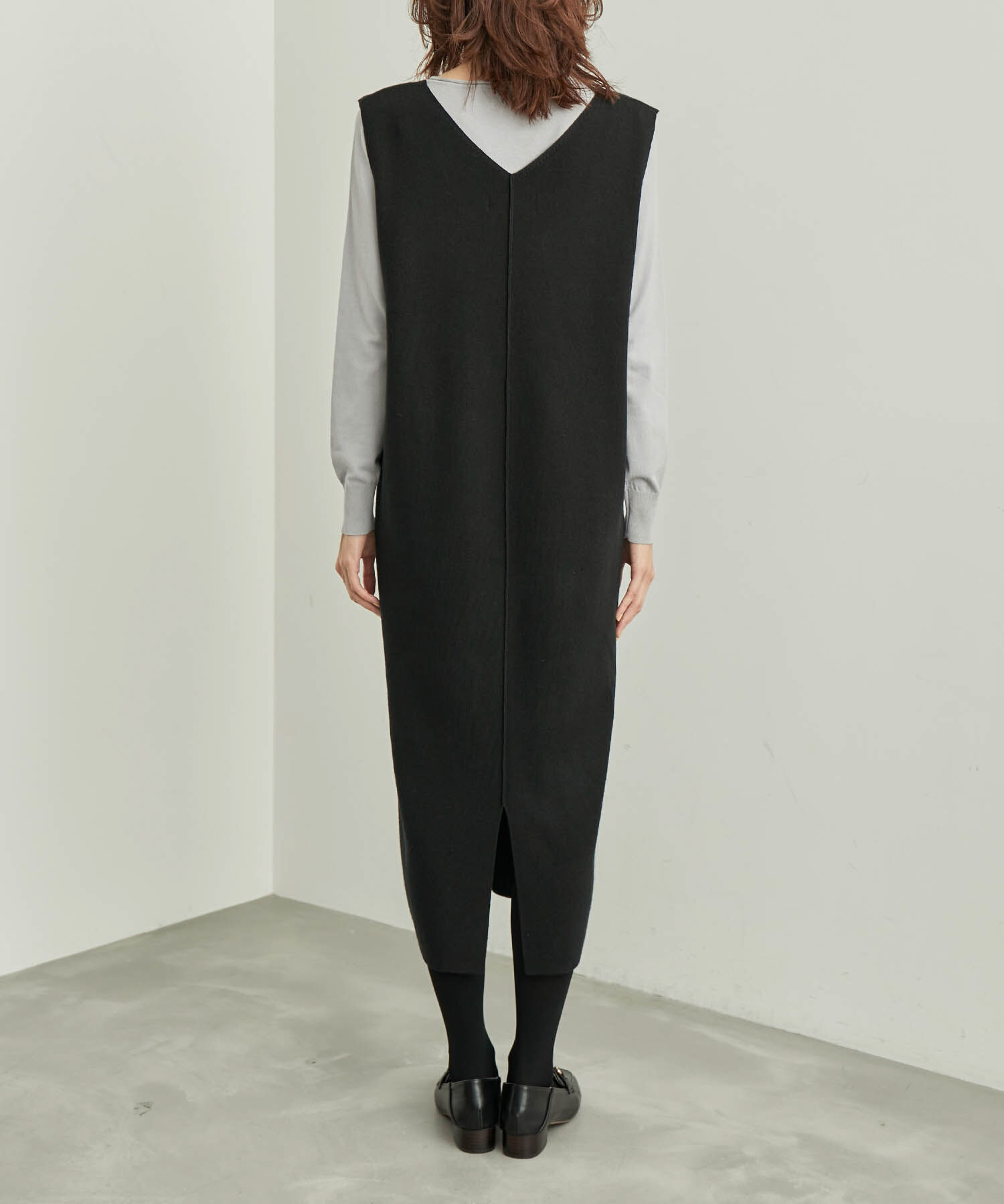 Rope&rsquo;Picnic「ニットジャンパースカート/洗濯機OK・アンチピリング」|ジャンパースカート|