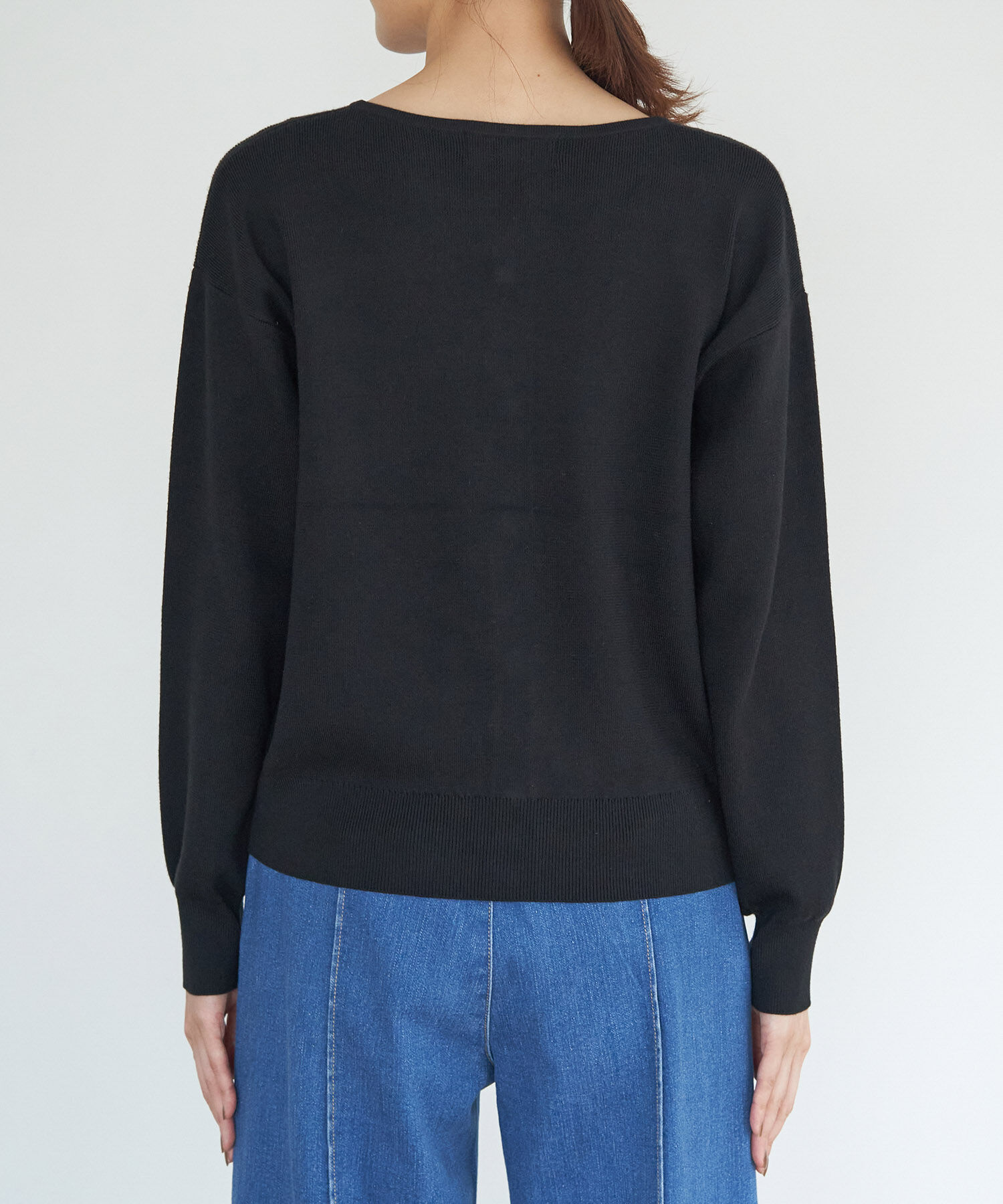 Rope&rsquo;Picnic「洗濯機OK・リンクコーデ/マシュマロニットスリットネックパールカーディガン」|カーディガン|