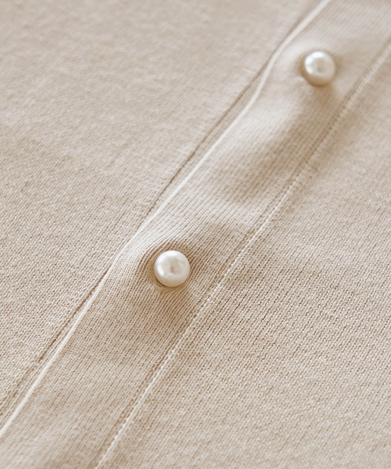 Rope&rsquo;Picnic「洗濯機OK・リンクコーデ/マシュマロニットスリットネックパールカーディガン」|カーディガン|